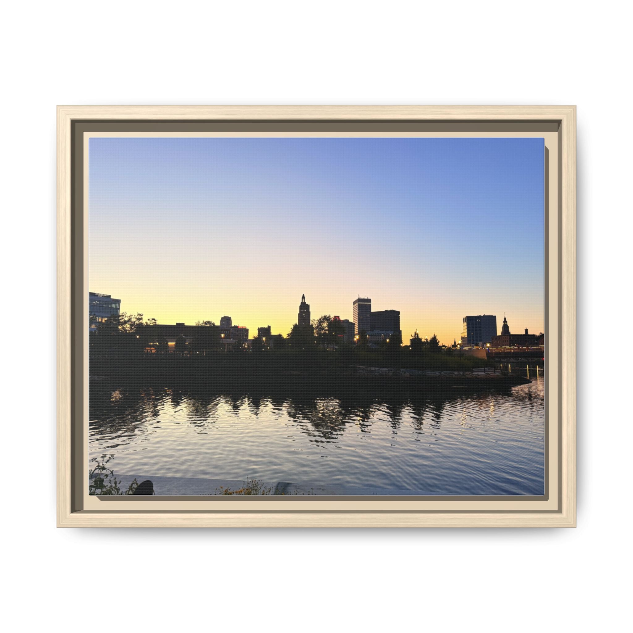 City Skyline Sunset Wall Art