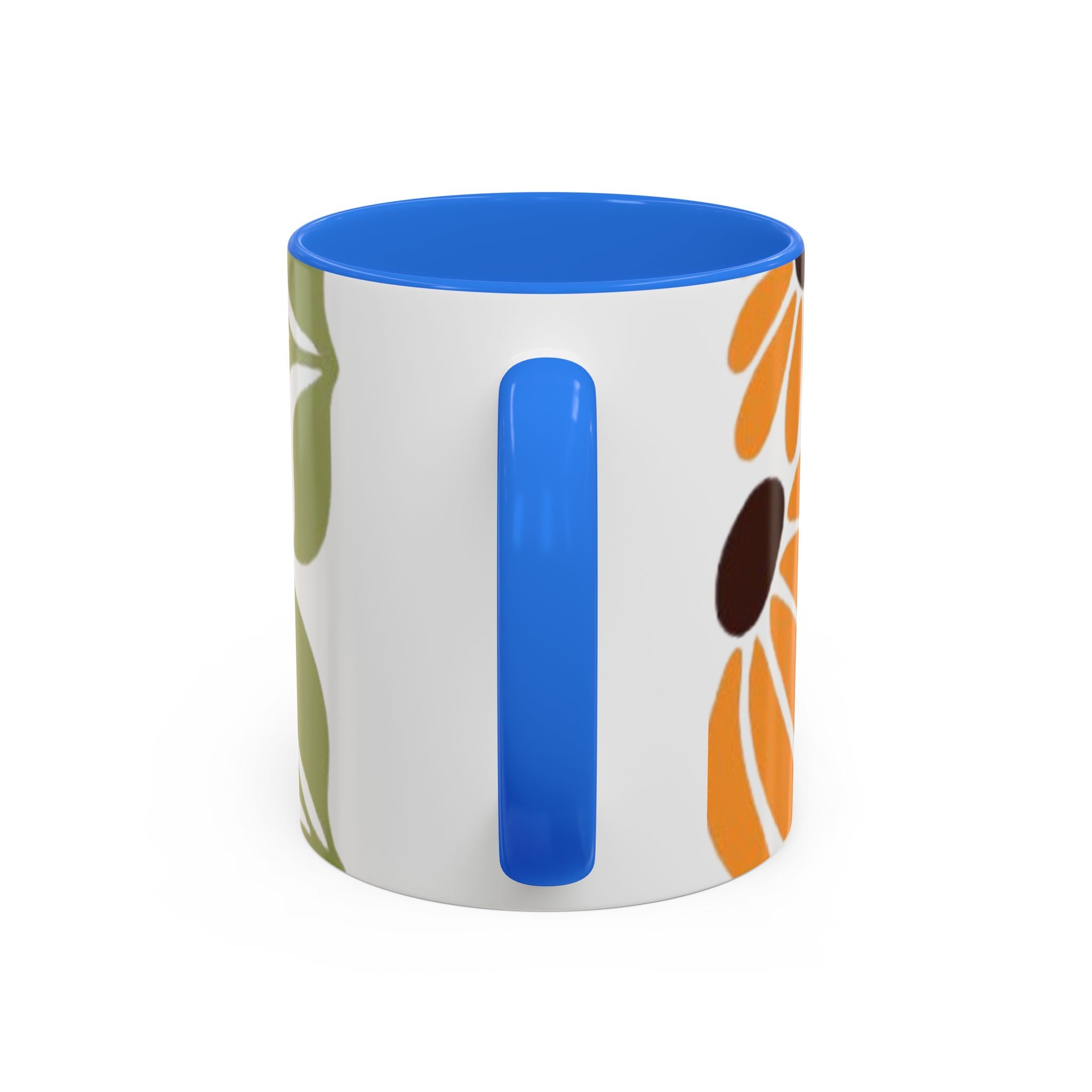 Colorful Floral Mugs, Bright Ceramic Coffee Cups