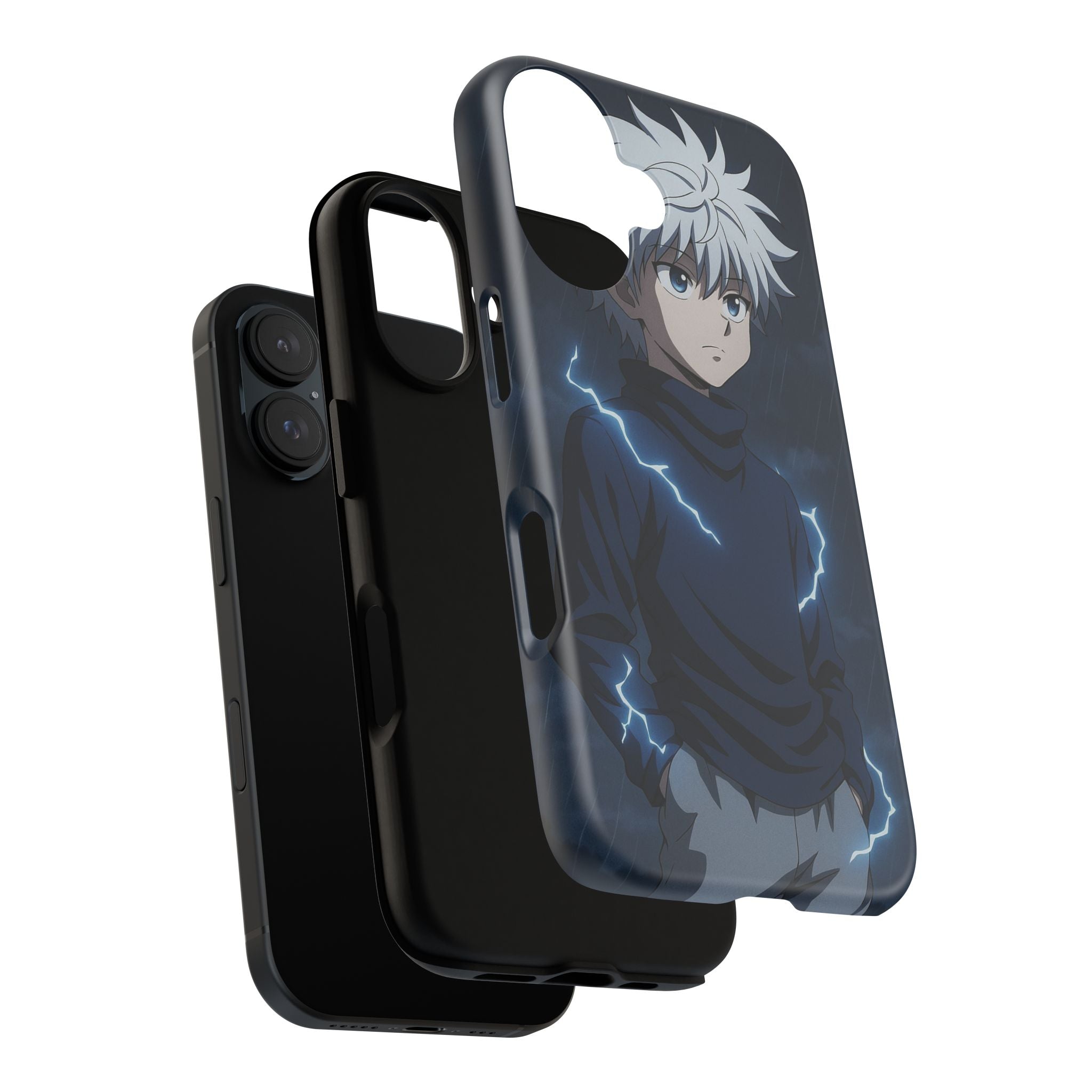 Anime Phone Case Featuring Lightning Design,