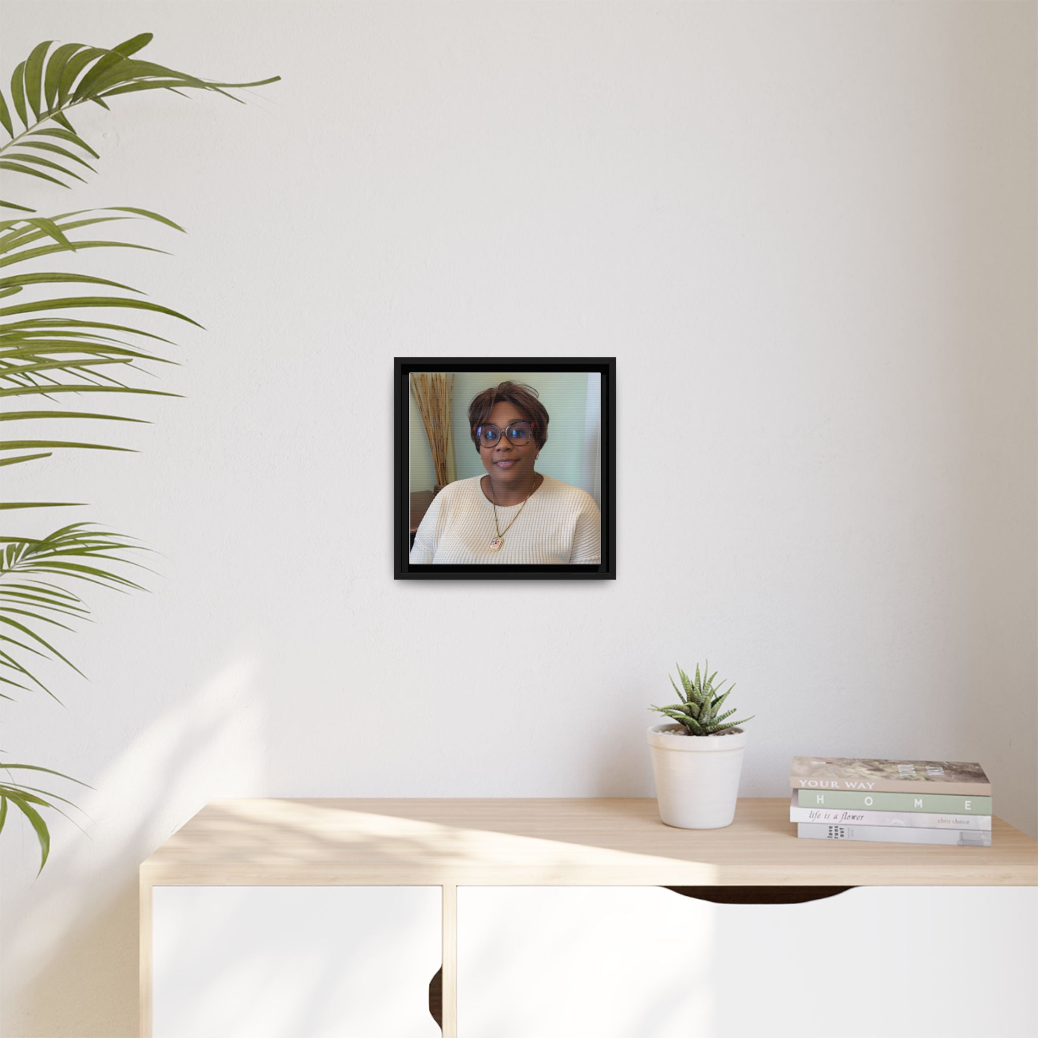 Framed Matte Canvas Portrait Print — Personalized Wall Art Gift