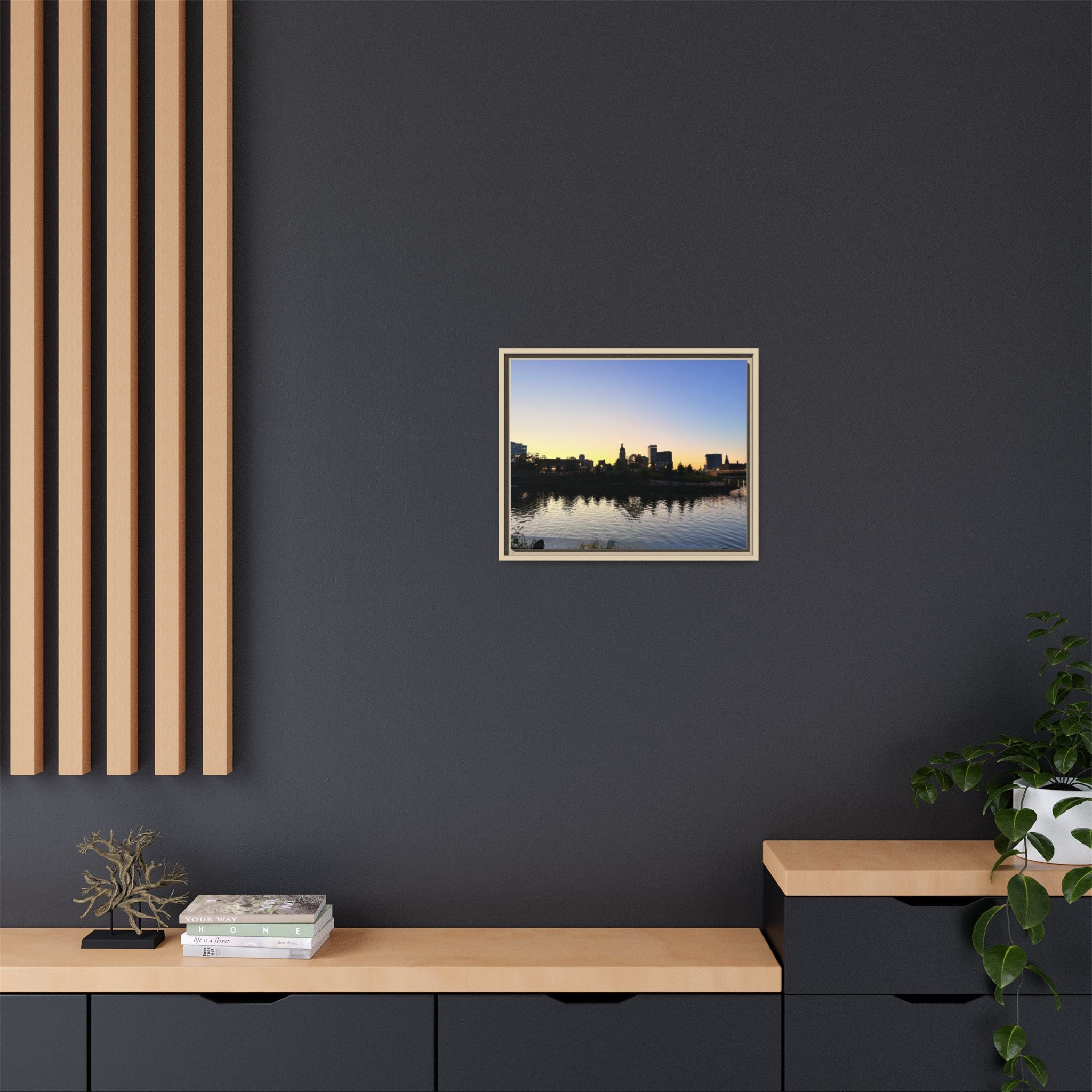 City Skyline Sunset Wall Art
