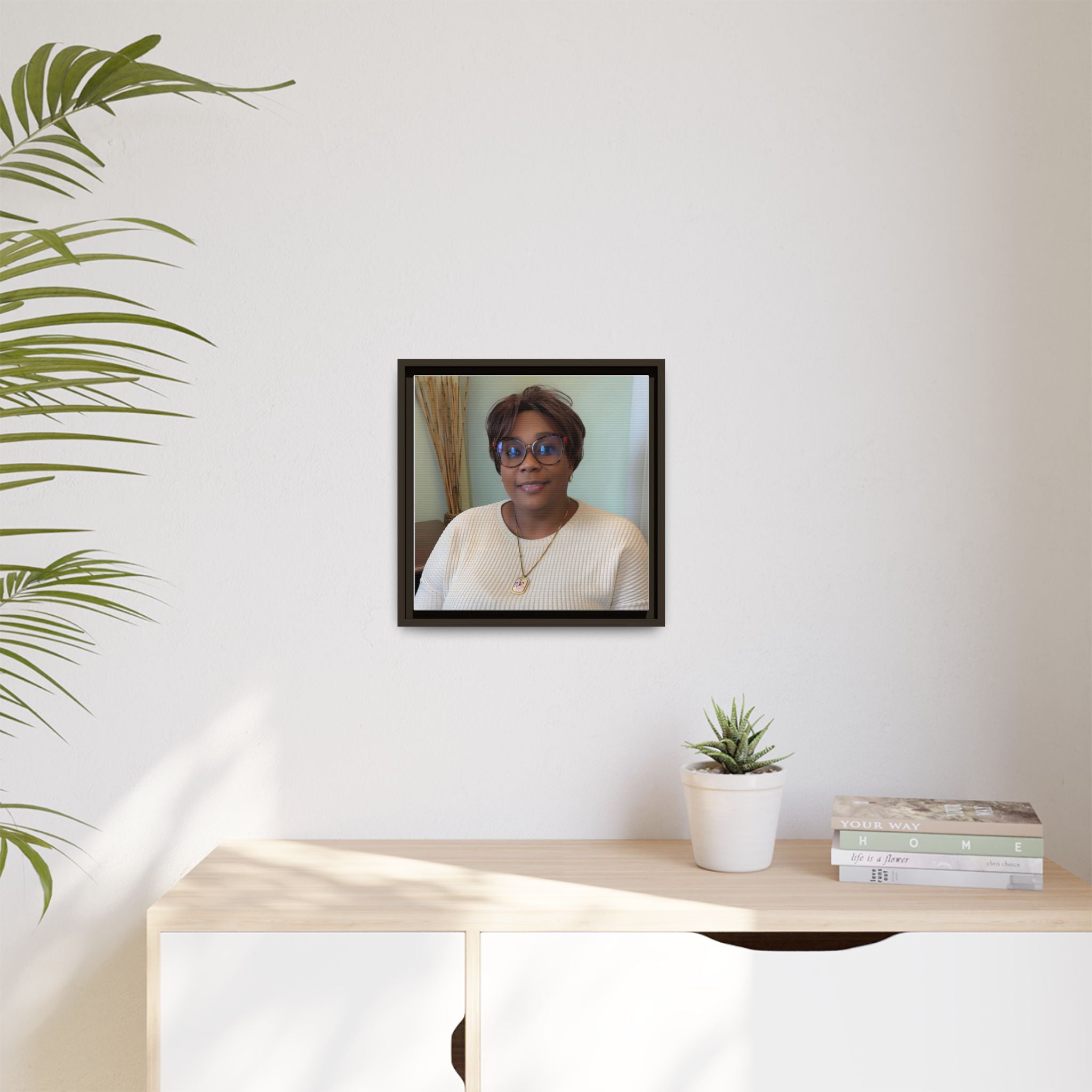 Framed Matte Canvas Portrait Print — Personalized Wall Art Gift