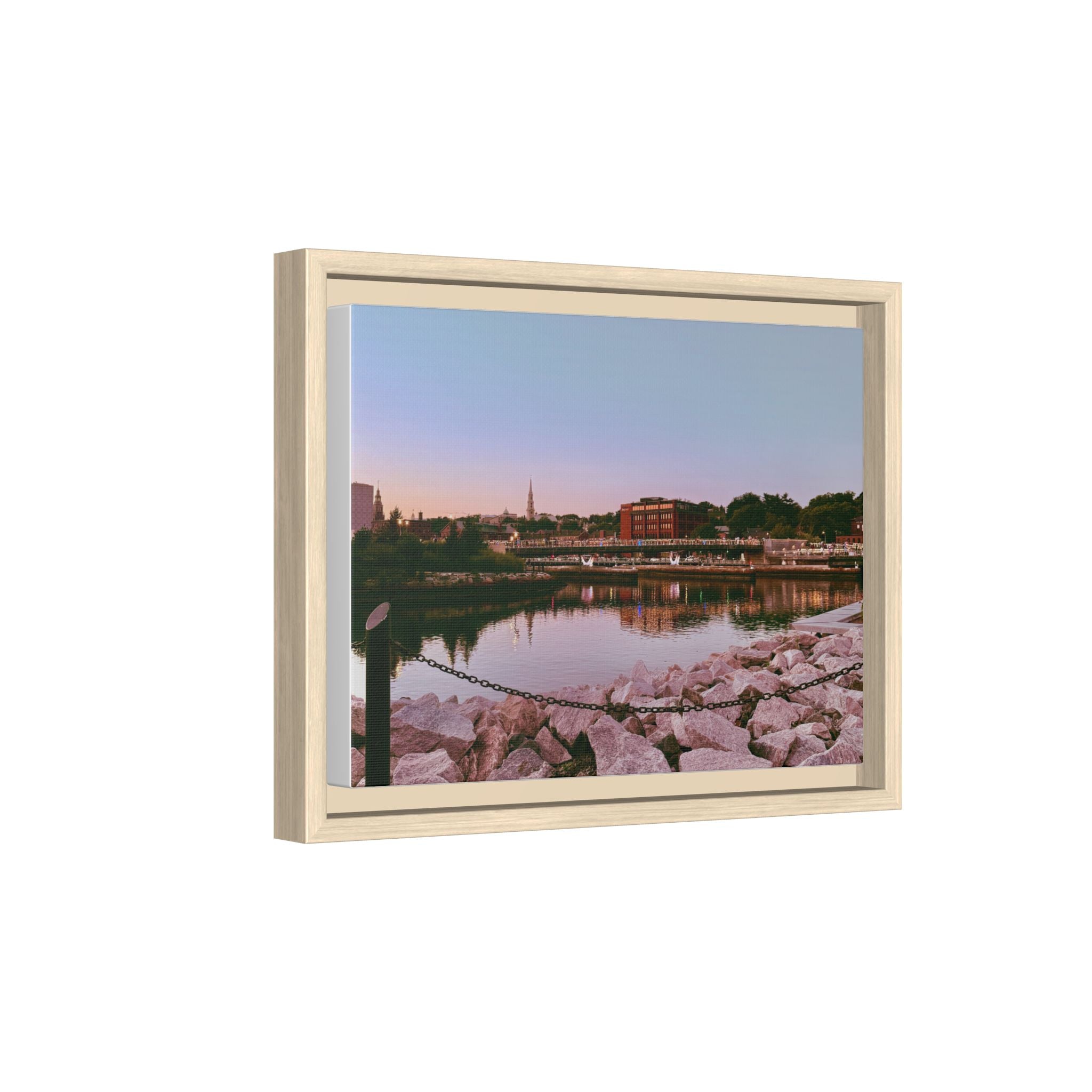 Tranquil Harbor Sunset Wall Art