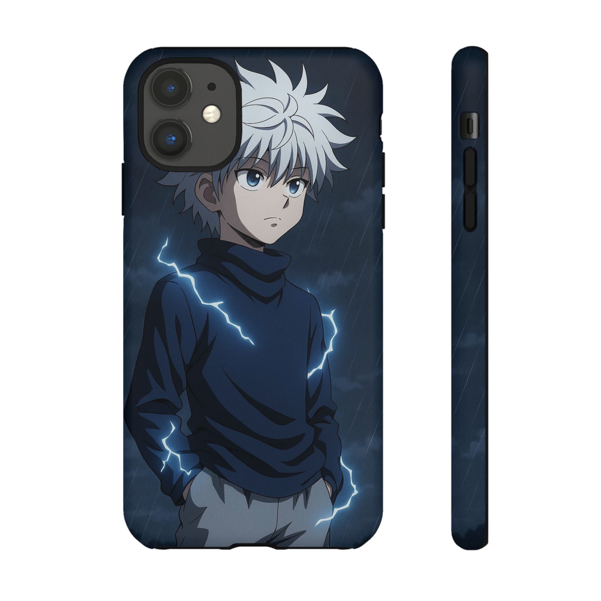 Anime Phone Case Featuring Lightning Design,