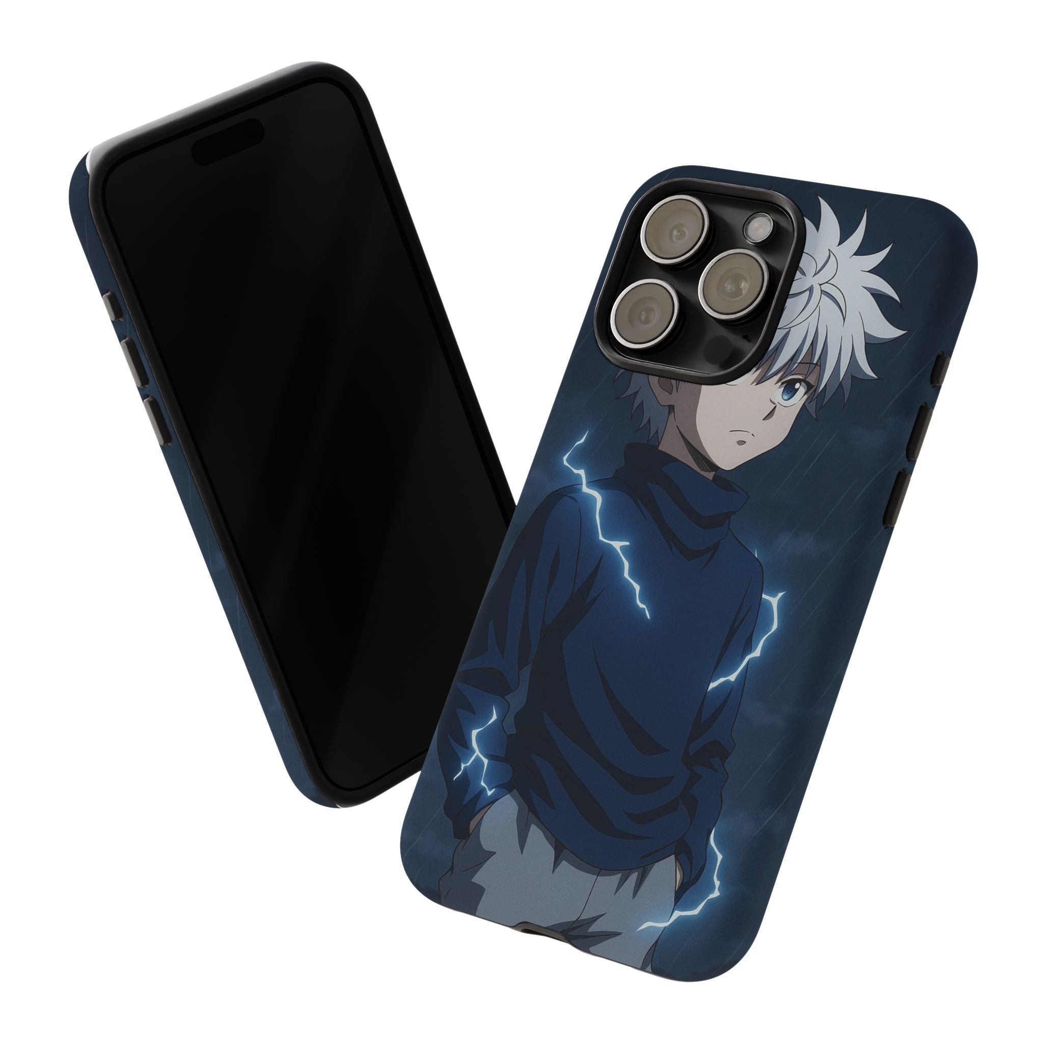 Anime Phone Case Featuring Lightning Design,
