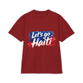 Let's Go Haiti T-Shirt — Patriotic Red & Blue Graphic Tee
