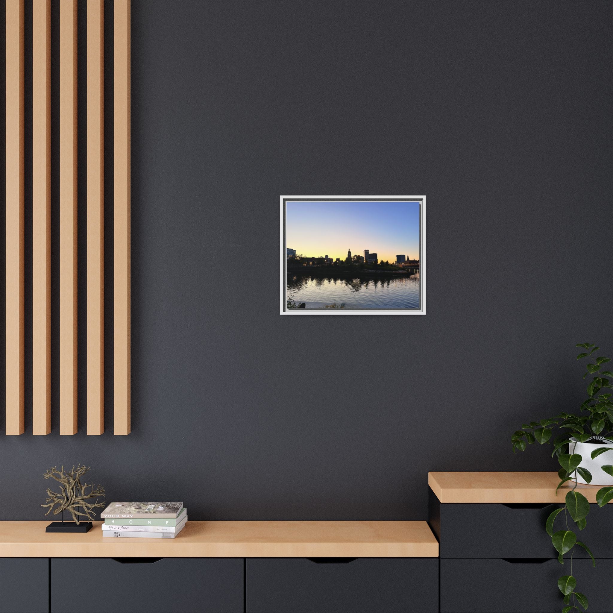 City Skyline Sunset Wall Art