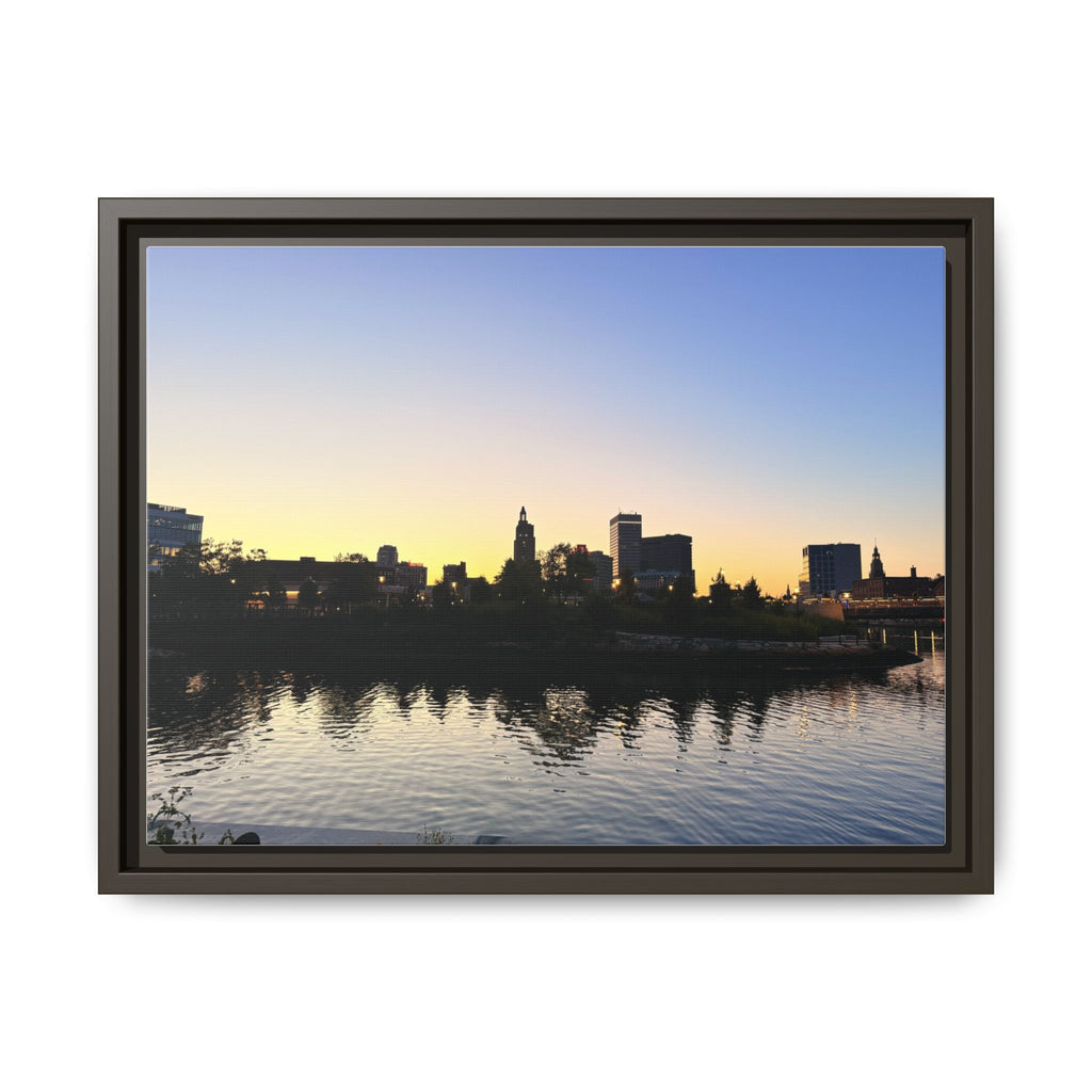 City Skyline Sunset Wall Art