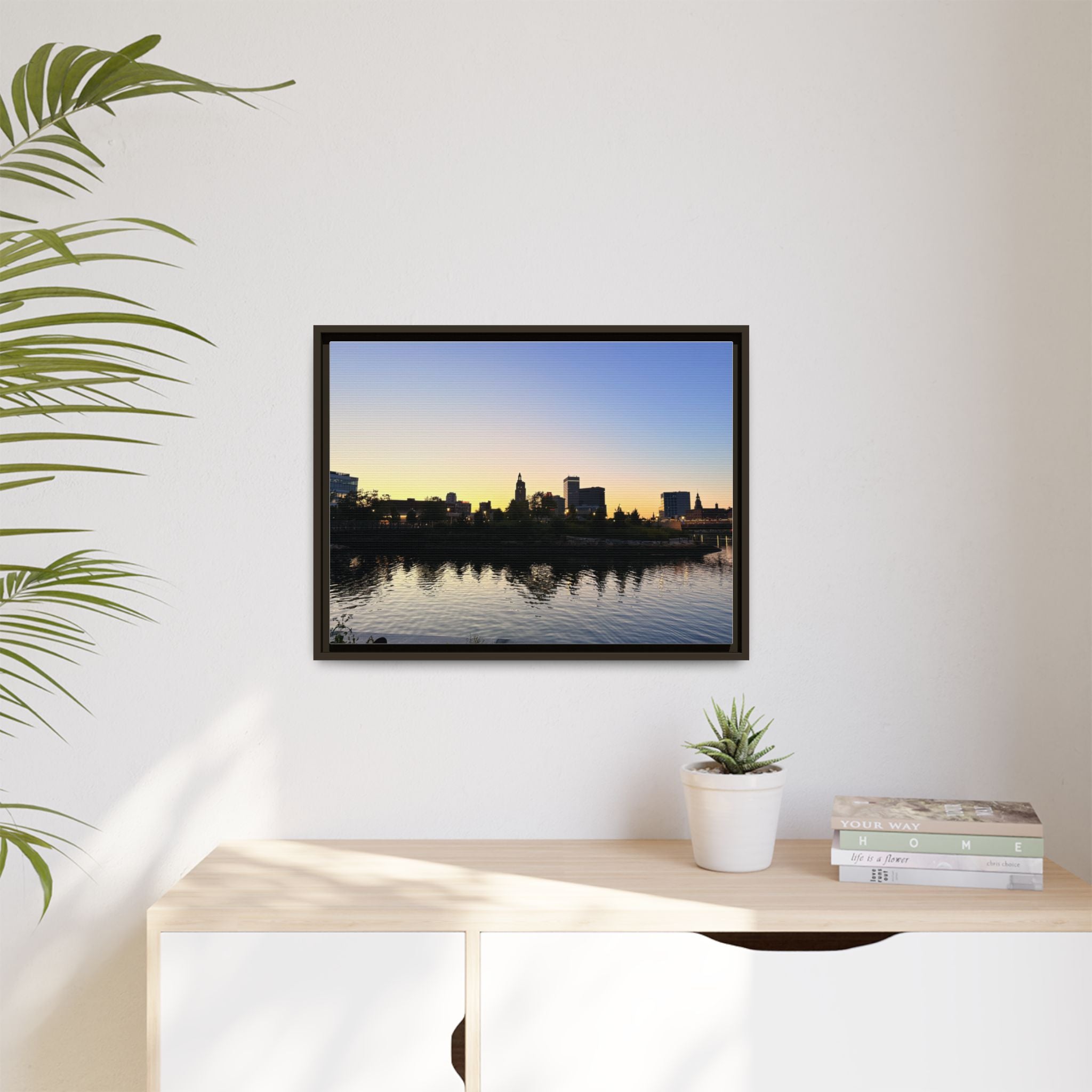 City Skyline Sunset Wall Art