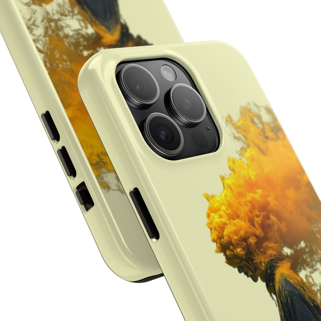 Surreal Yellow Smoke Head Protective Cover