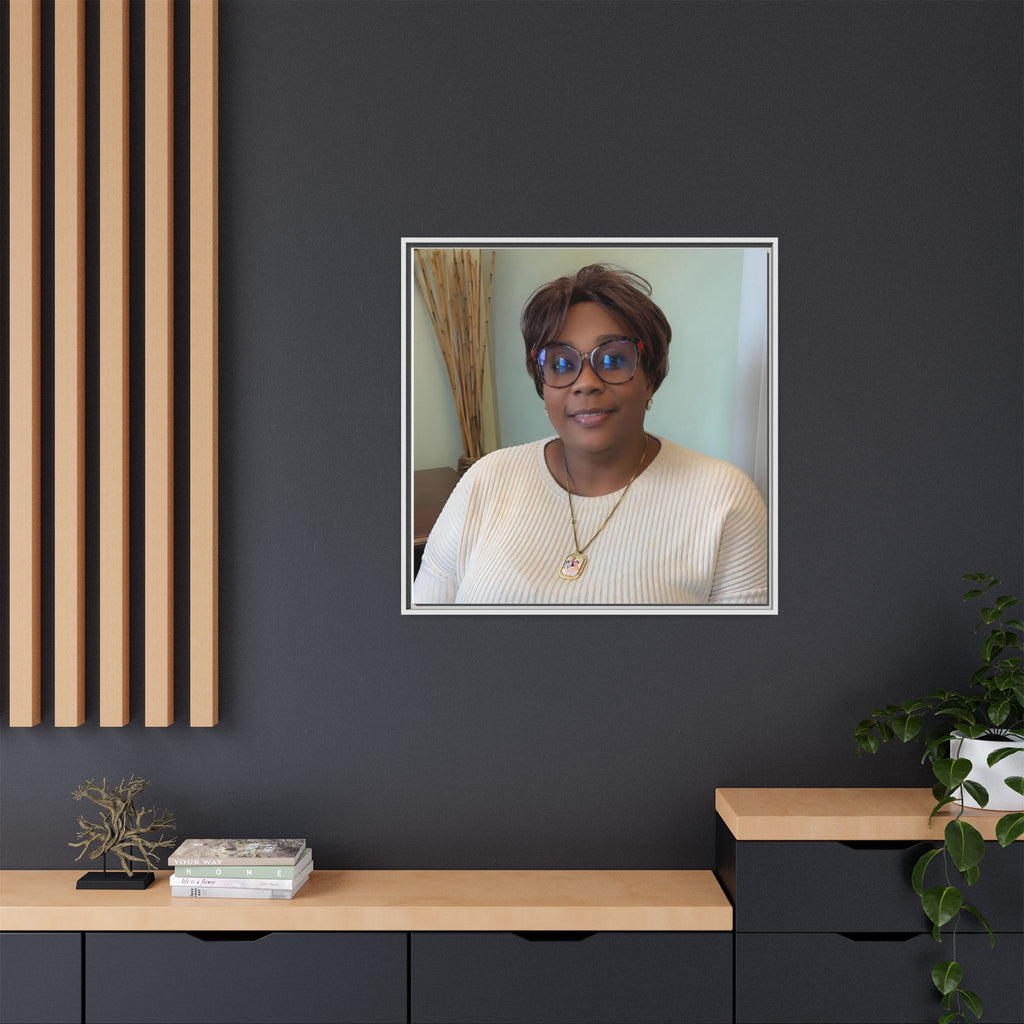 Framed Matte Canvas Portrait Print — Personalized Wall Art Gift