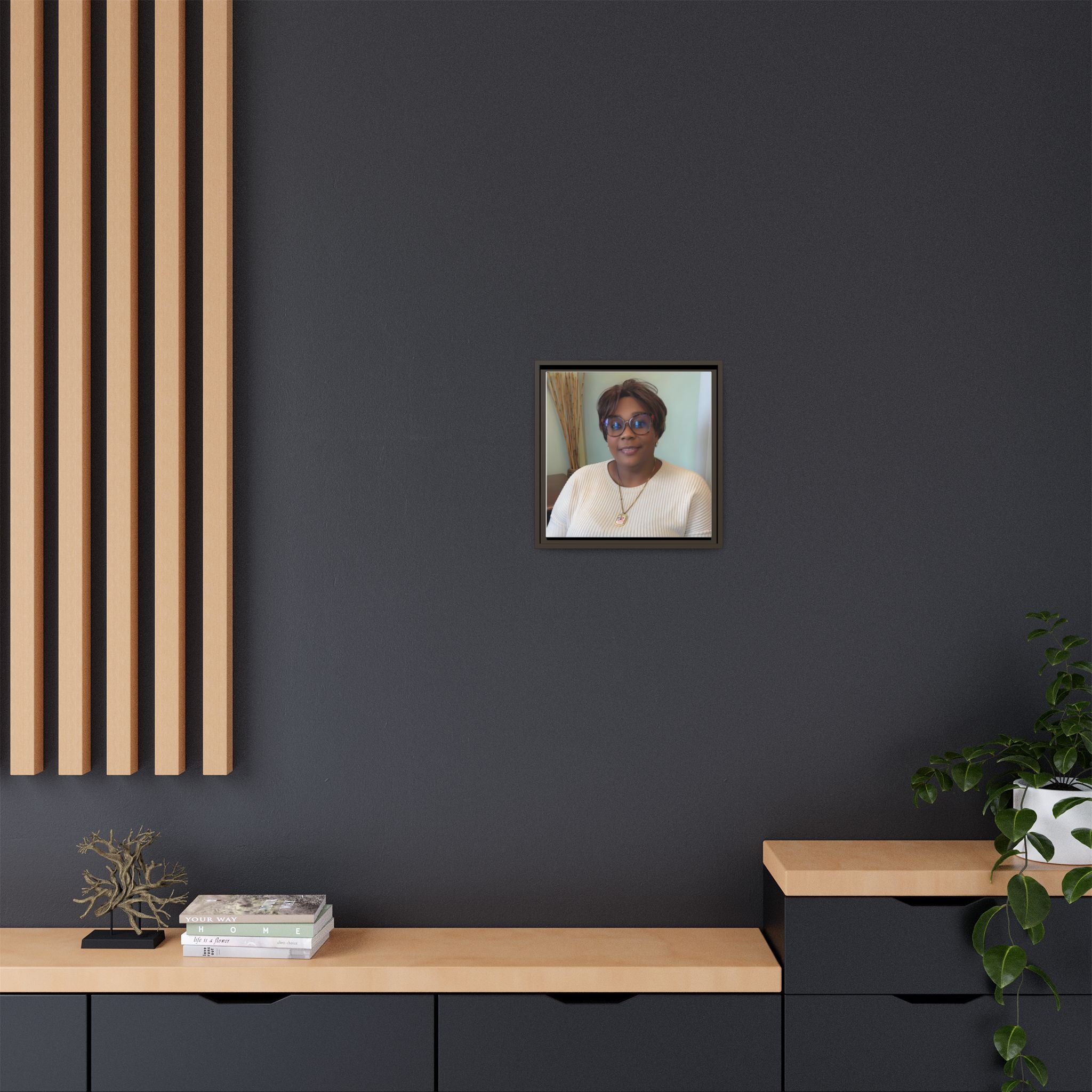 Framed Matte Canvas Portrait Print — Personalized Wall Art Gift