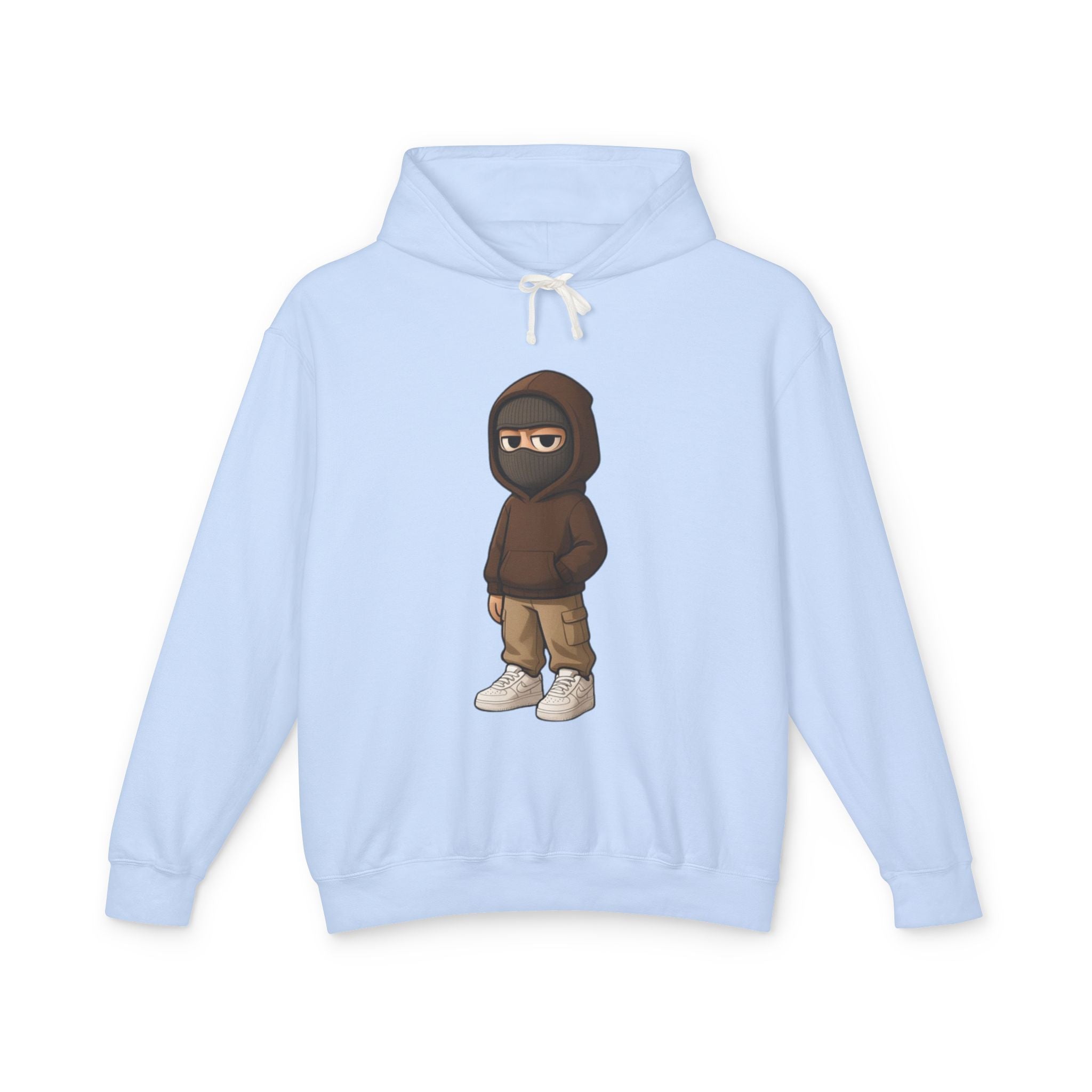 Streetwear Ninja Character Graphic Hoodie
