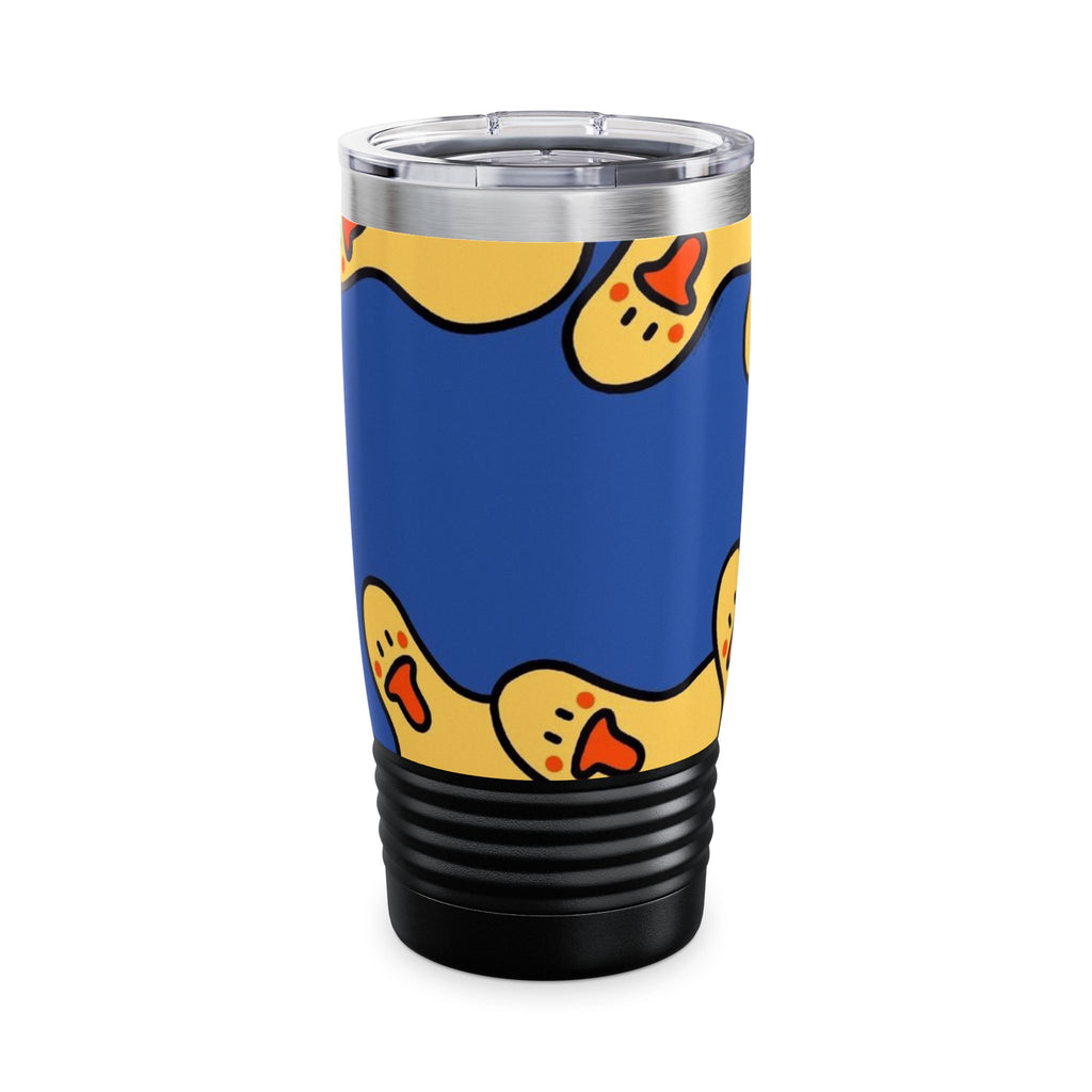 Playful Duck Pattern Tumbler