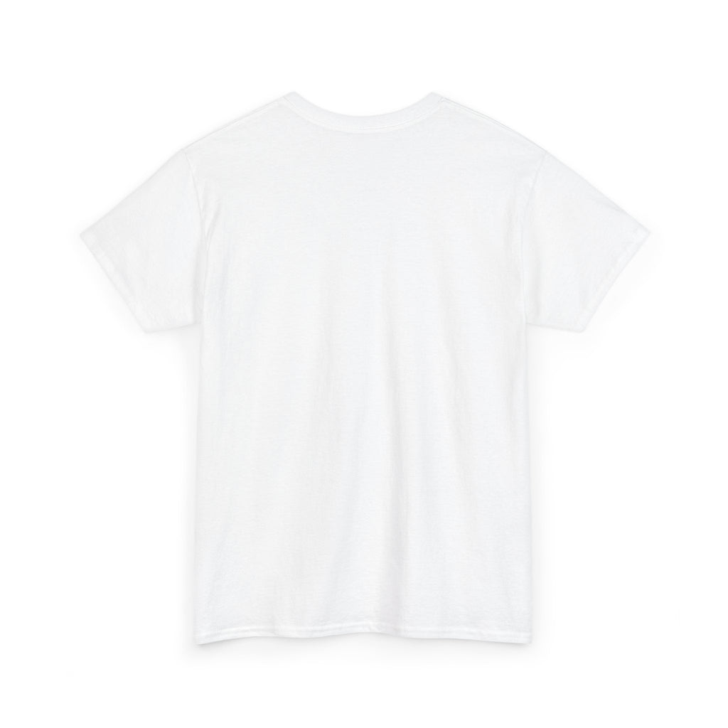 Striped Sweater Balloon Tee — Minimalist Red Balloon Graphic T-Shirt
