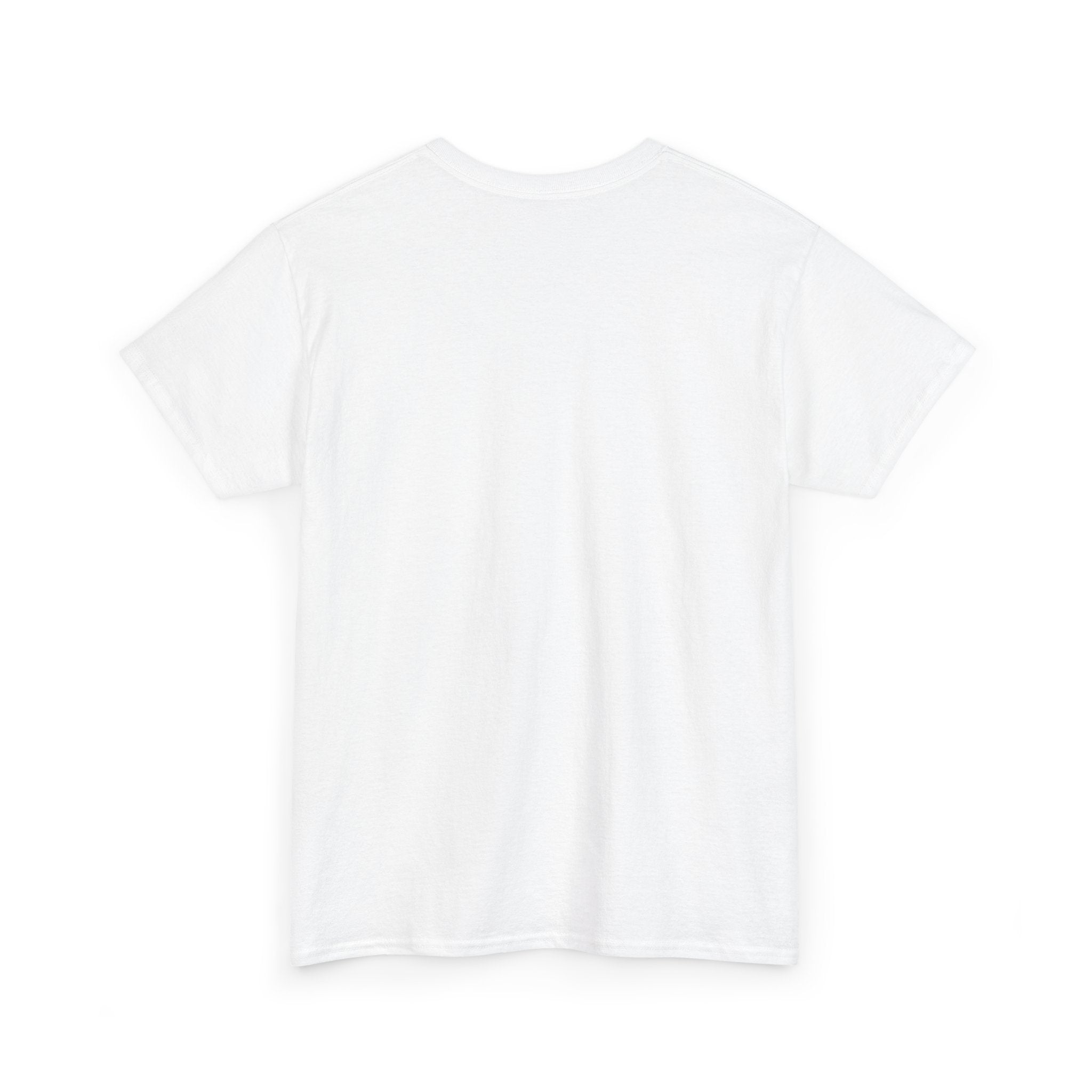 Striped Sweater Balloon Tee — Minimalist Red Balloon Graphic T-Shirt