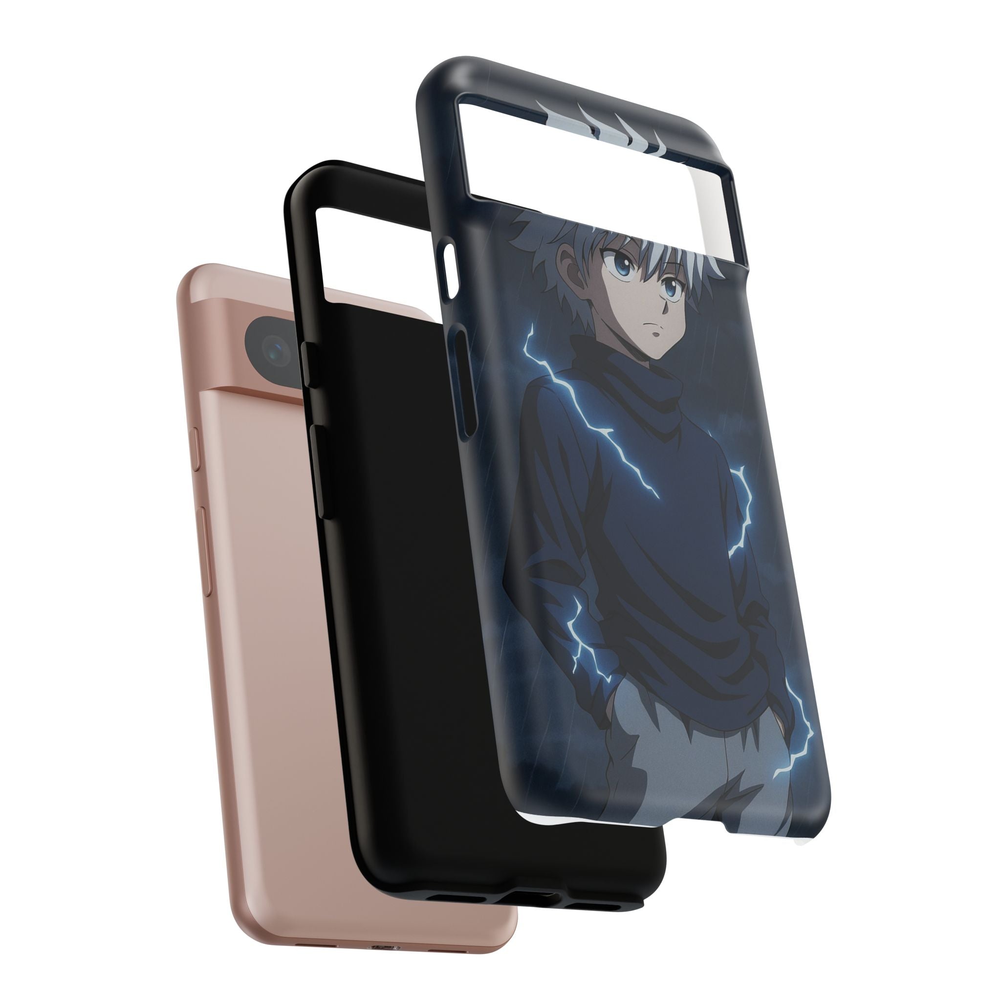 Anime Phone Case Featuring Lightning Design,