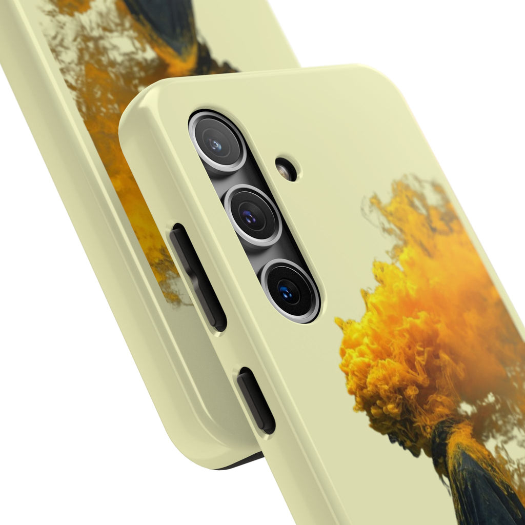Surreal Yellow Smoke Head Protective Cover