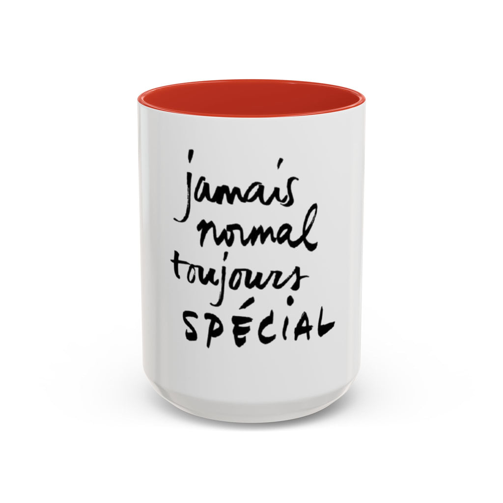 Accent Coffee Mug - Special Feelings, Gift for Friends, Morning Routine, Unique Kitchenware, Motivational Drinkware