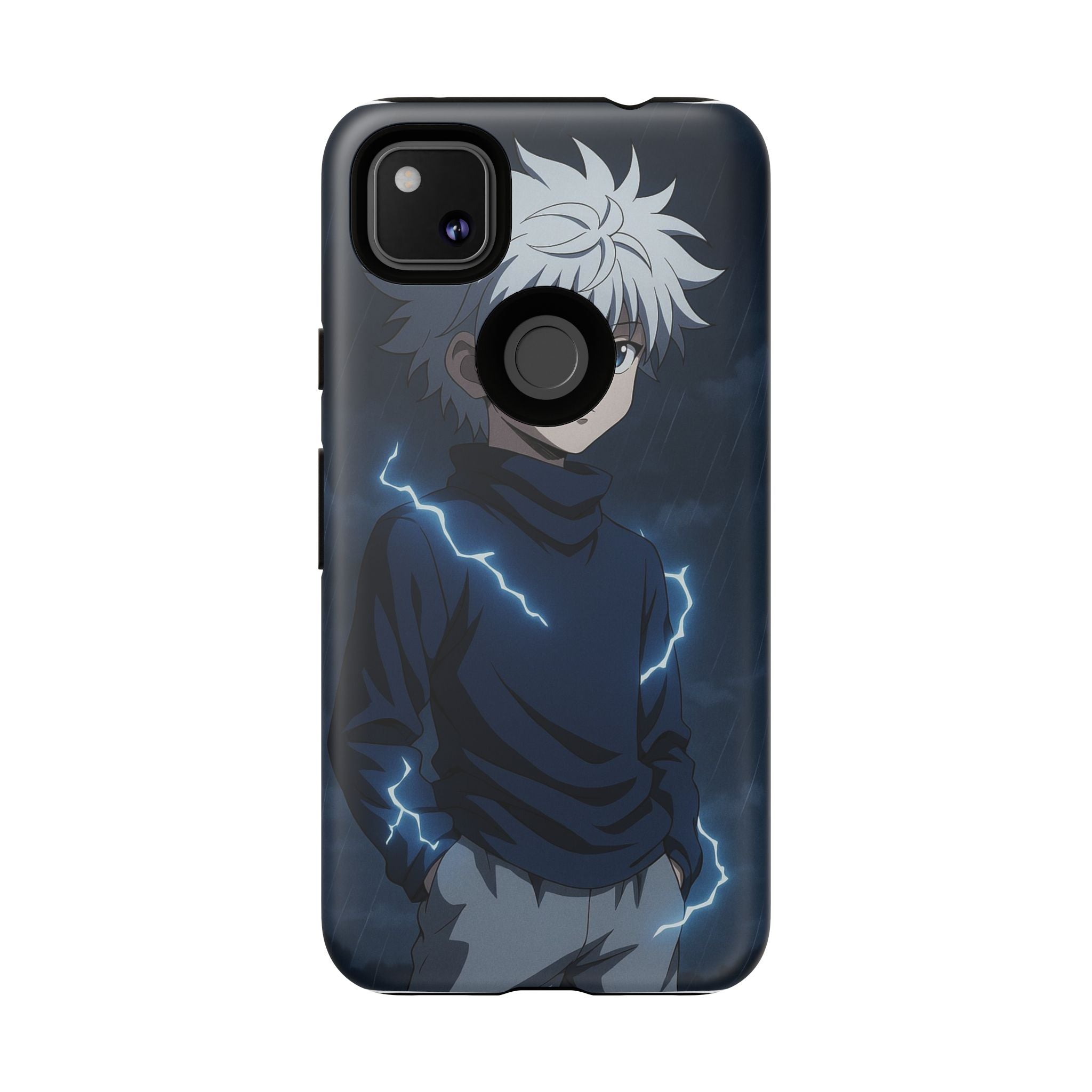 Anime Phone Case Featuring Lightning Design,