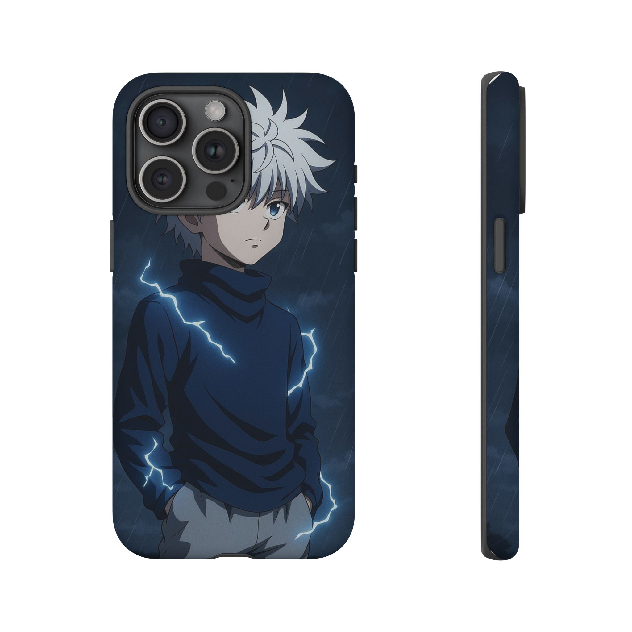 Anime Phone Case Featuring Lightning Design,