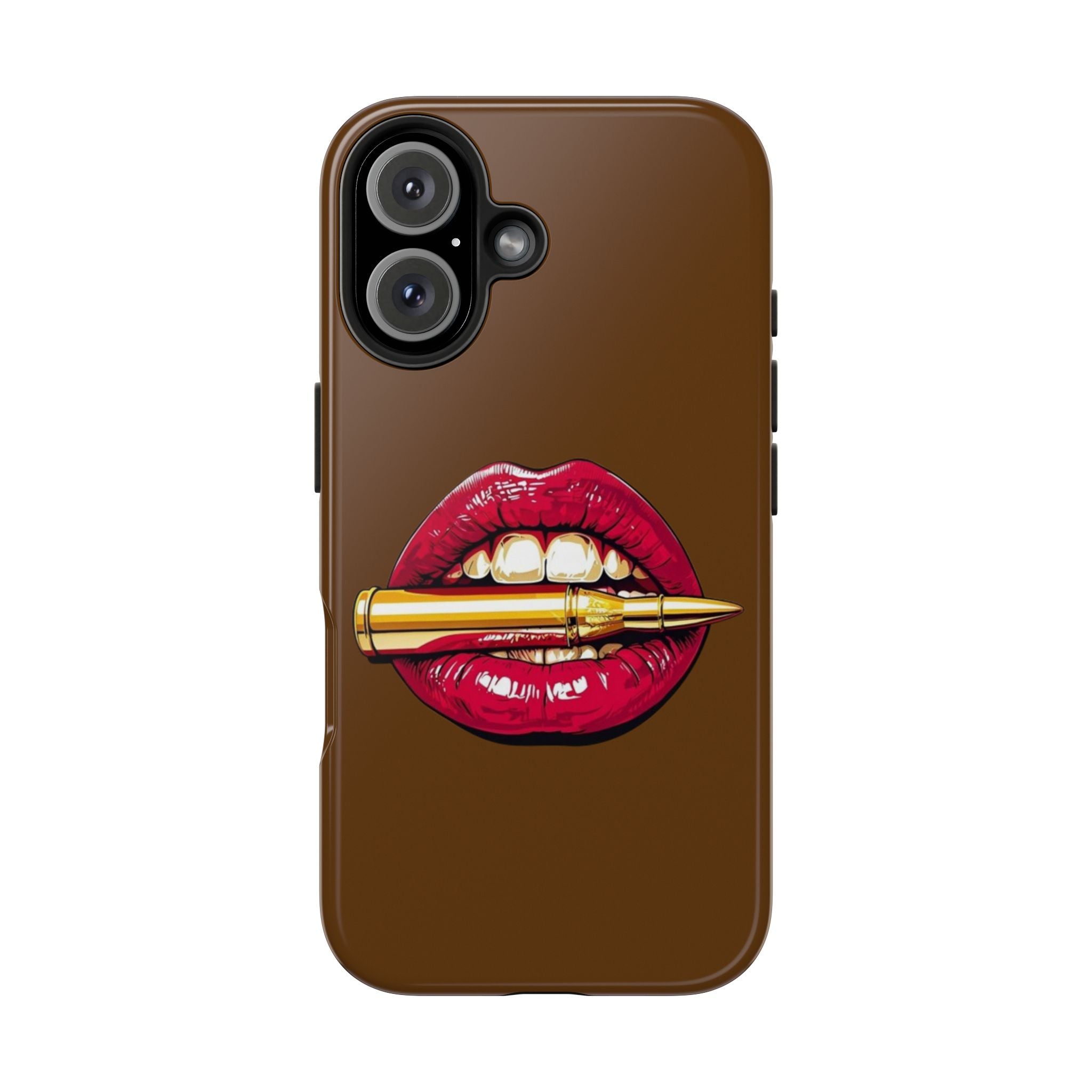 Bold Lip Art Phone Case, Tough iPhone Case, Stylish Cell Phone Cover, Unique Gift for Her, Trendy Accessories