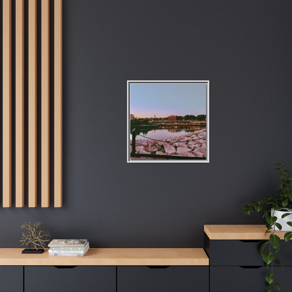 Tranquil Harbor Sunset Wall Art