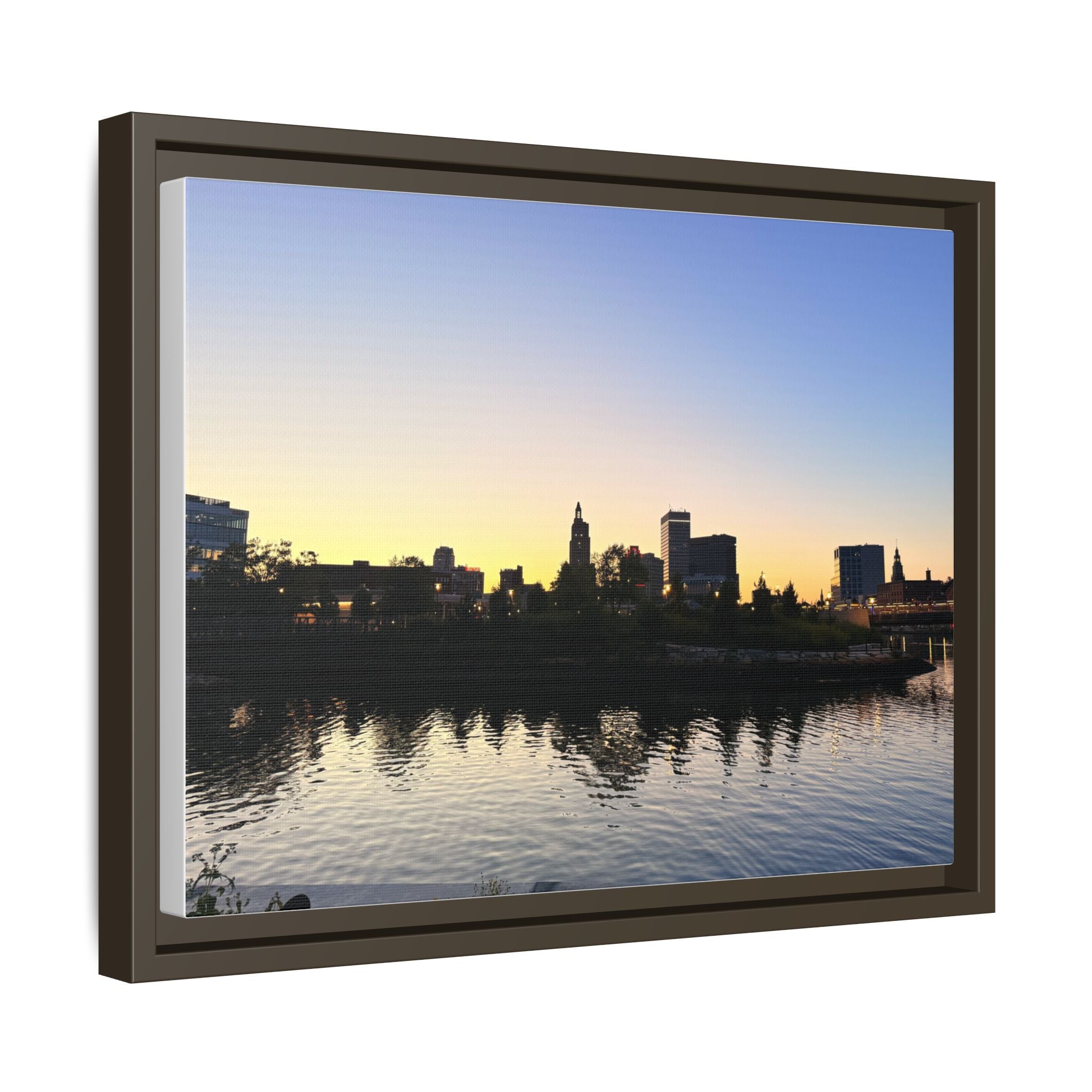 City Skyline Sunset Wall Art