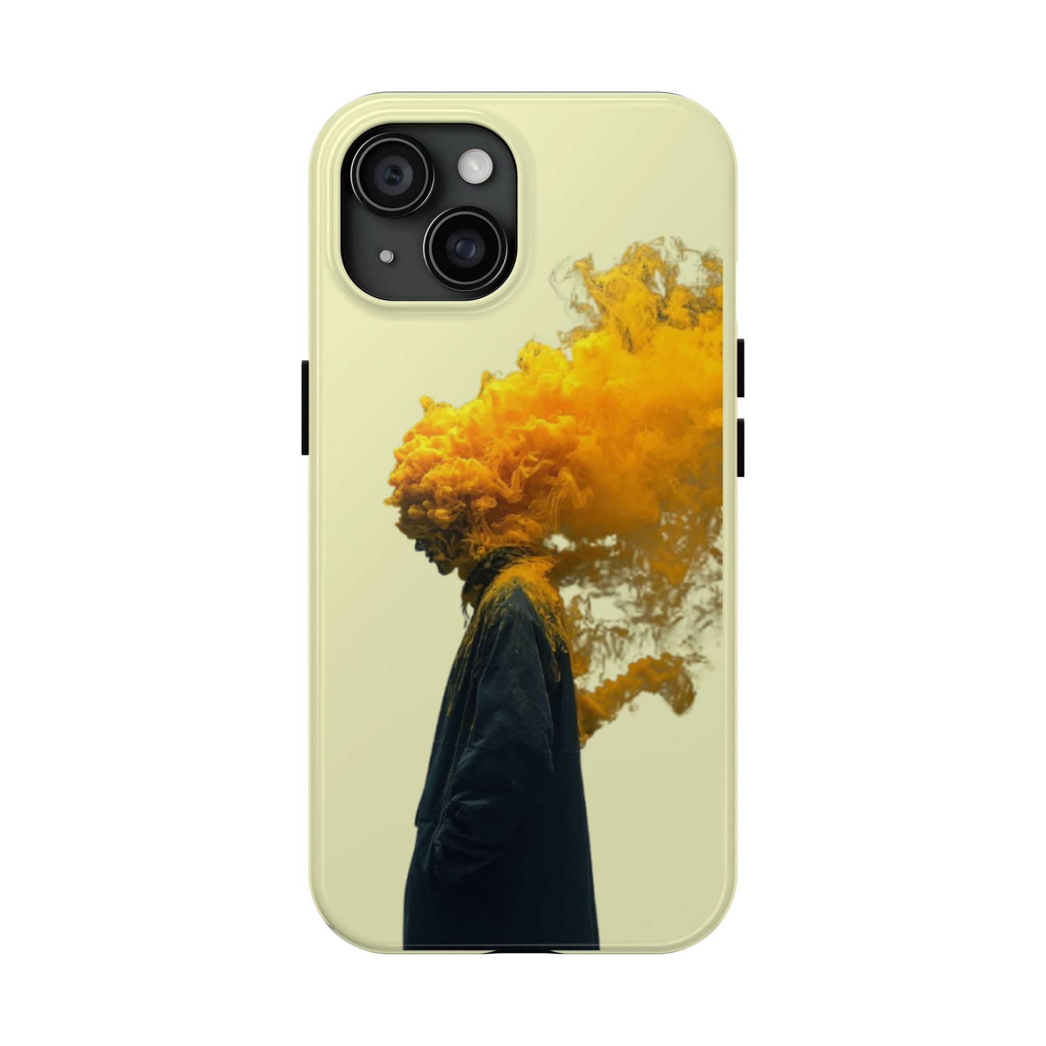 Surreal Yellow Smoke Head Protective Cover