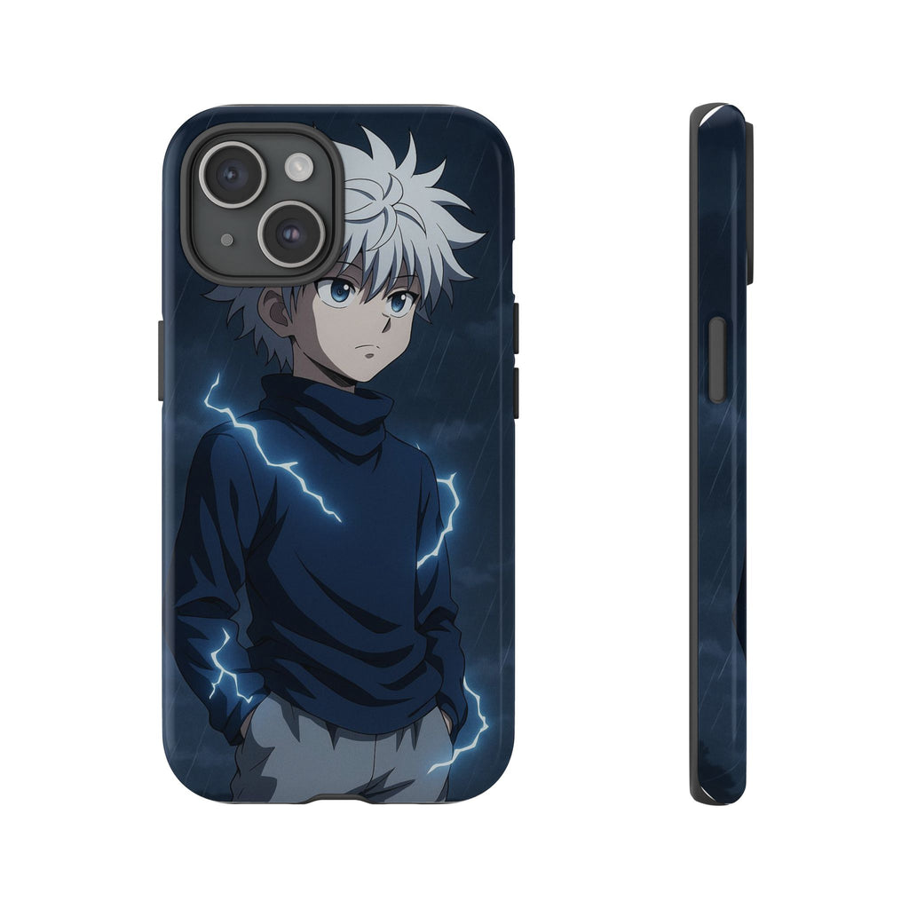 Anime Phone Case Featuring Lightning Design,