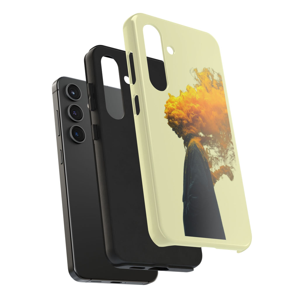 Surreal Yellow Smoke Head Protective Cover