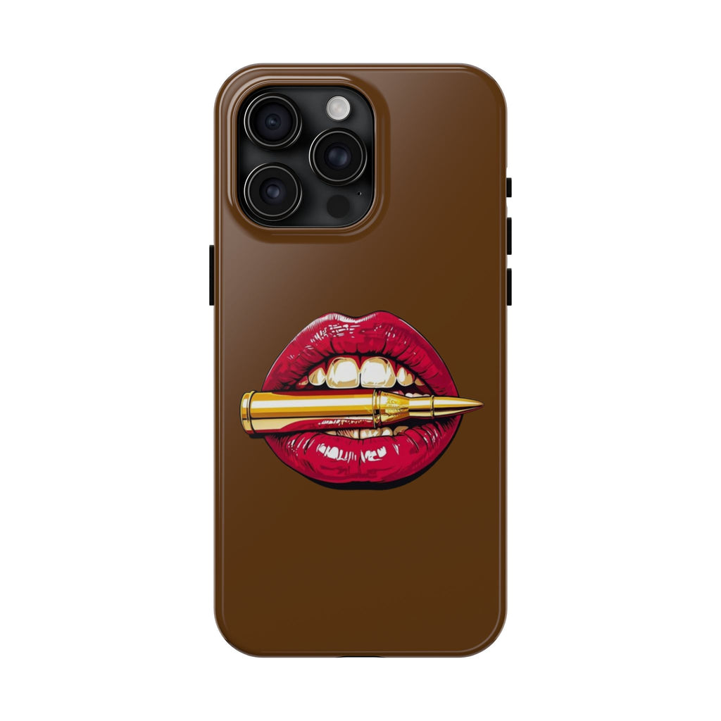 Bold Lip Art Phone Case, Tough iPhone Case, Stylish Cell Phone Cover, Unique Gift for Her, Trendy Accessories