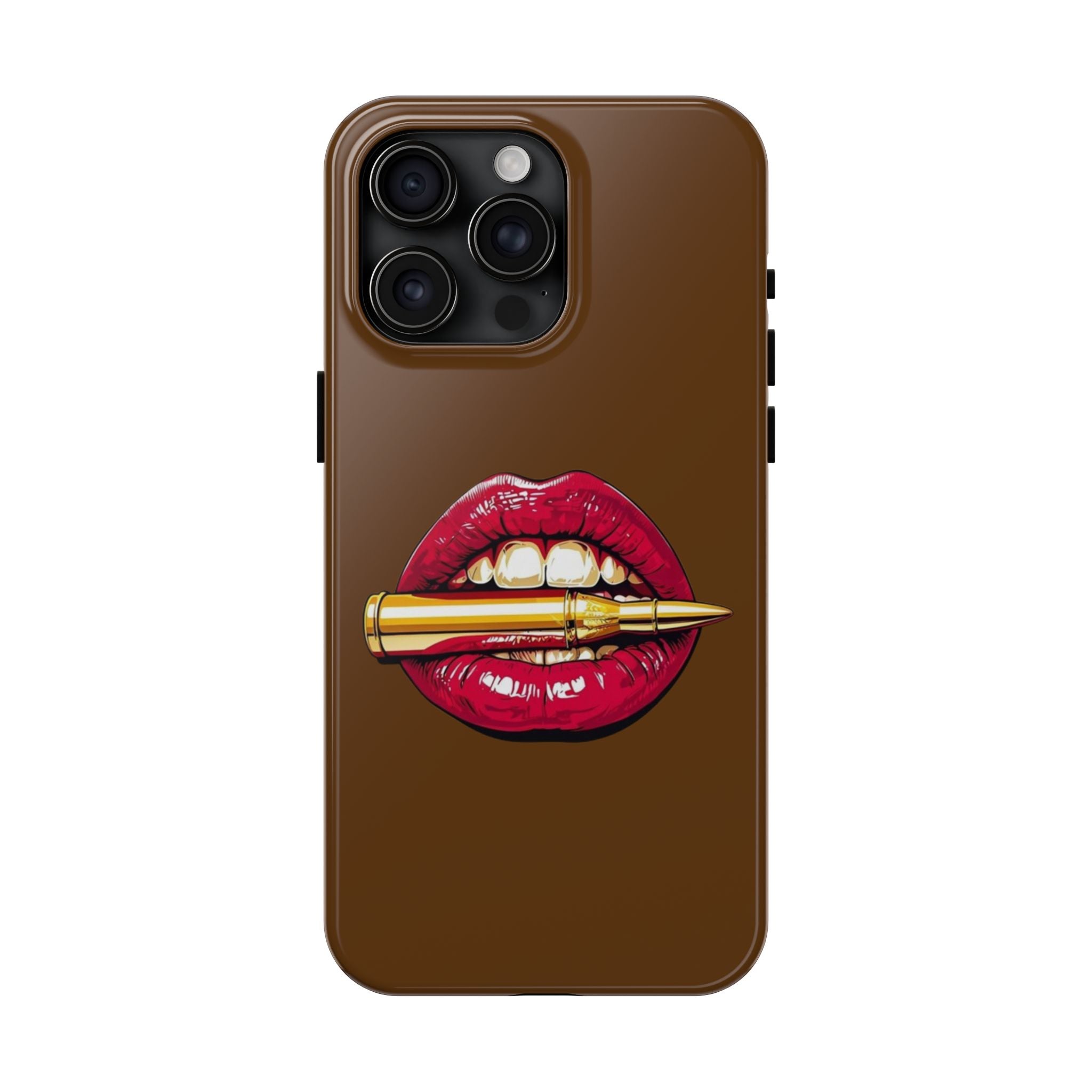 Bold Lip Art Phone Case, Tough iPhone Case, Stylish Cell Phone Cover, Unique Gift for Her, Trendy Accessories