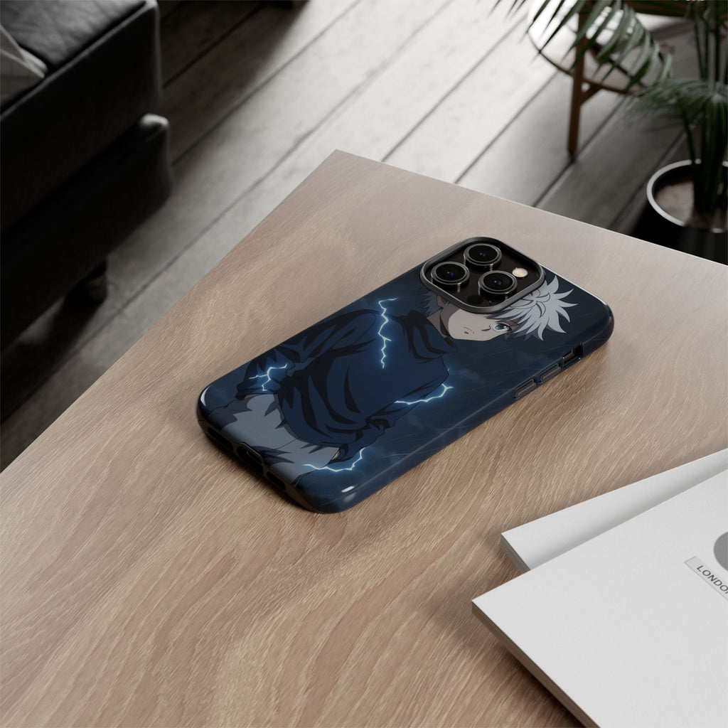 Anime Phone Case Featuring Lightning Design,