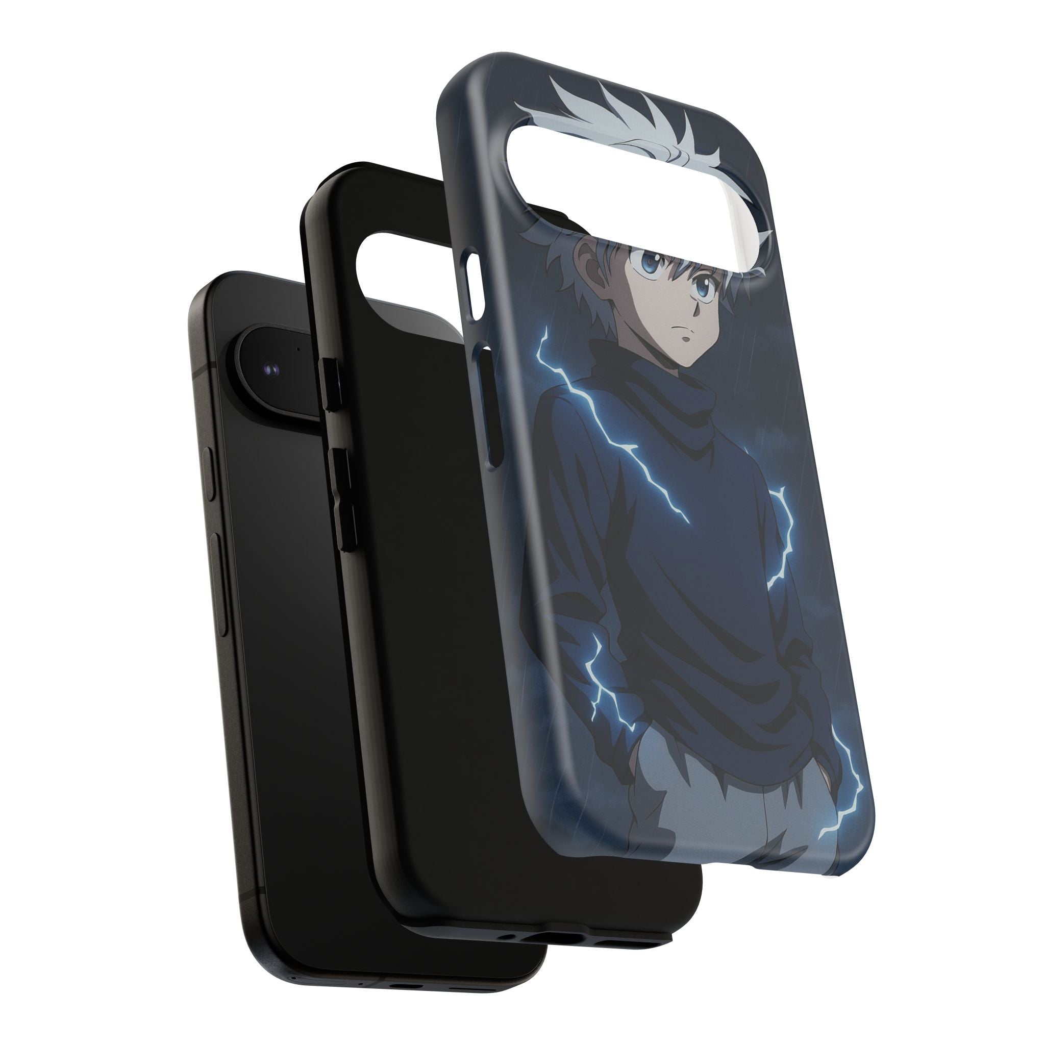 Anime Phone Case Featuring Lightning Design,