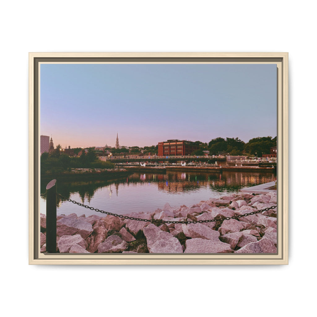 Tranquil Harbor Sunset Wall Art