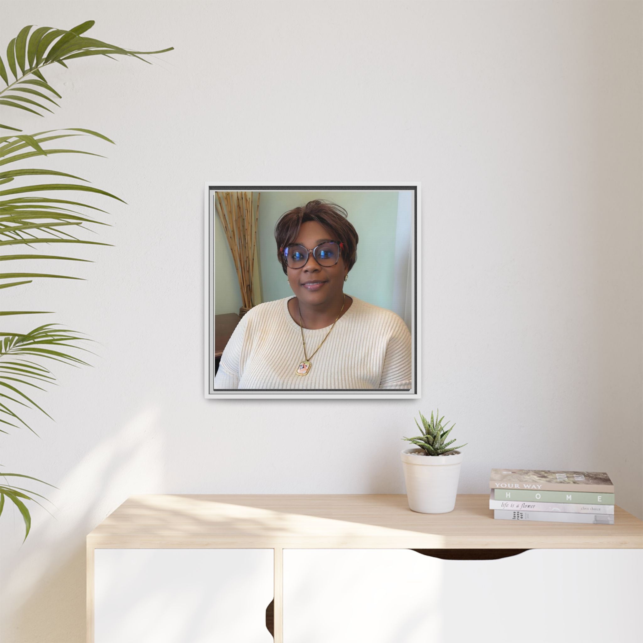 Framed Matte Canvas Portrait Print — Personalized Wall Art Gift