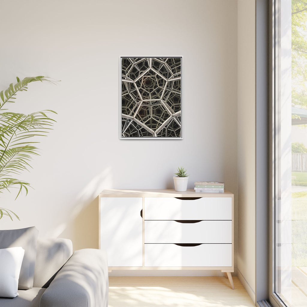 Framed Wall Art Print, Modern Geometric Canvas, Abstract Home Decor, Unique Gift, Stylish Office Art, Contemporary Room Decor