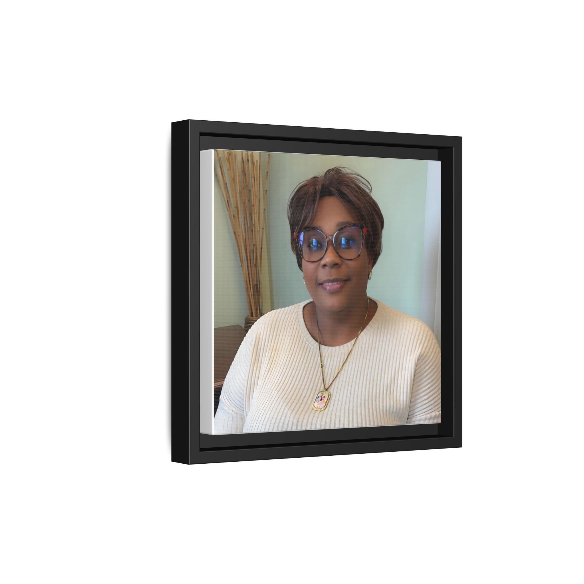 Framed Matte Canvas Portrait Print — Personalized Wall Art Gift