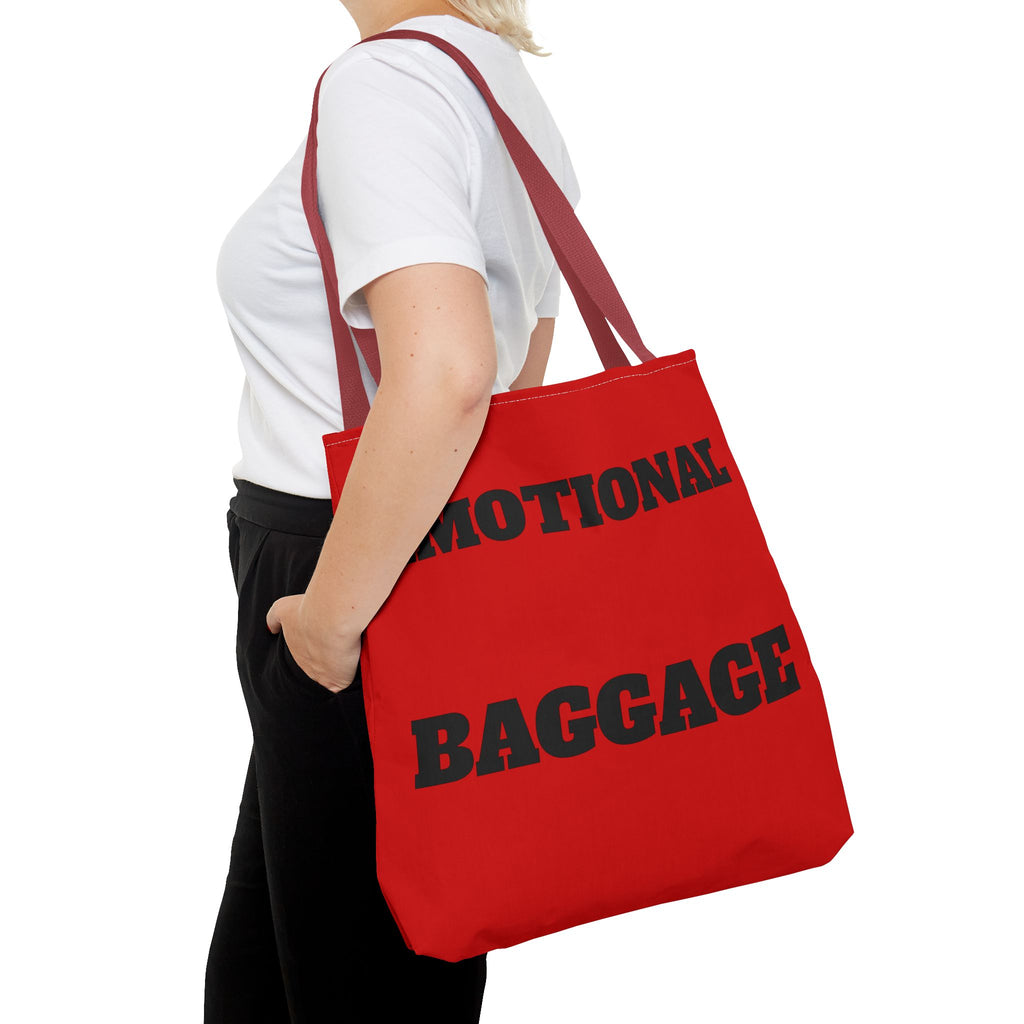 Emotional Baggage Tote Bag — Red Statement Shopper