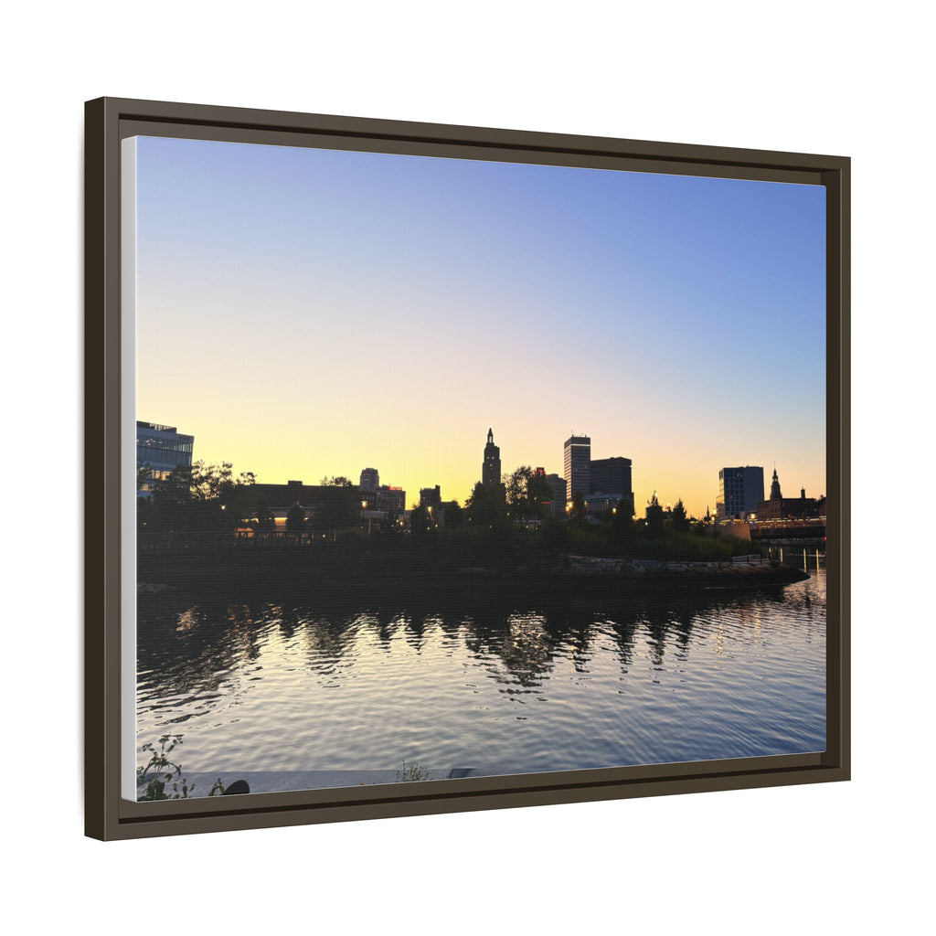 City Skyline Sunset Wall Art