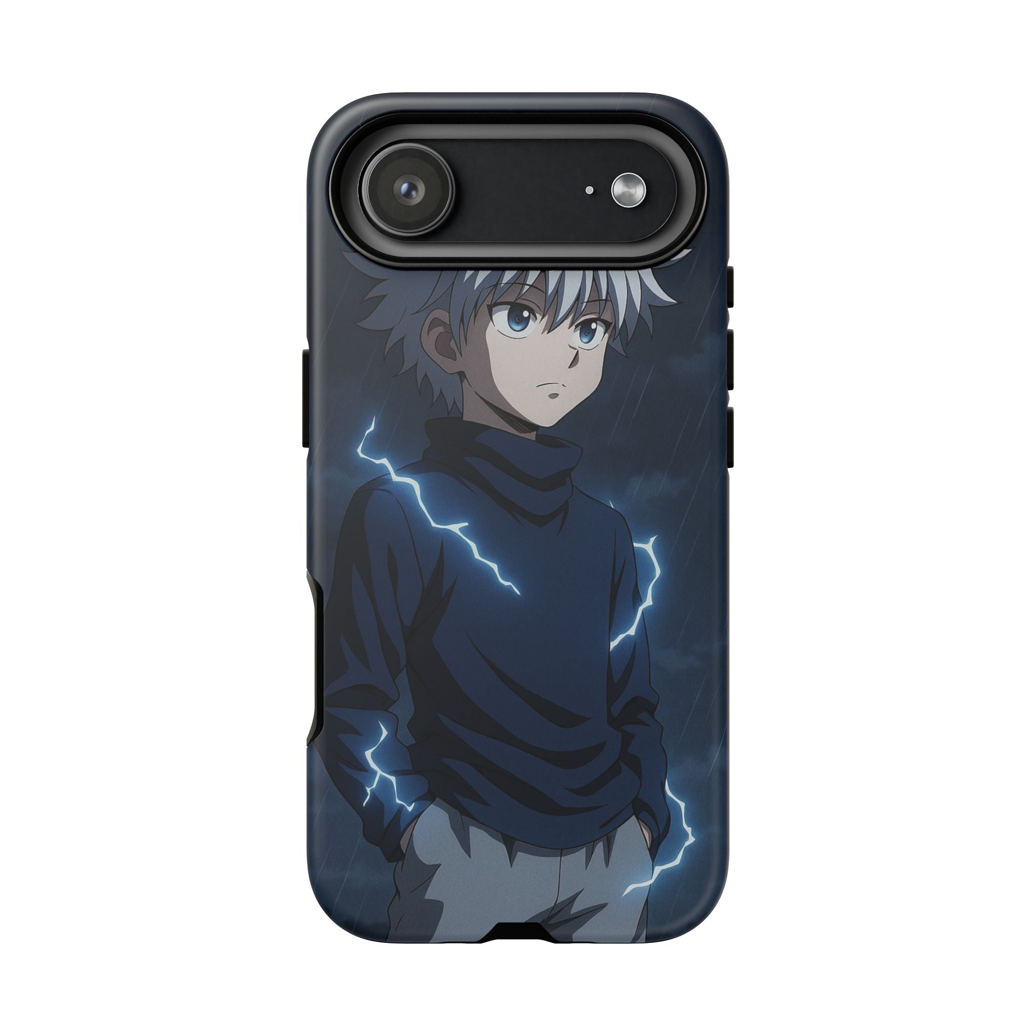 Anime Phone Case Featuring Lightning Design,