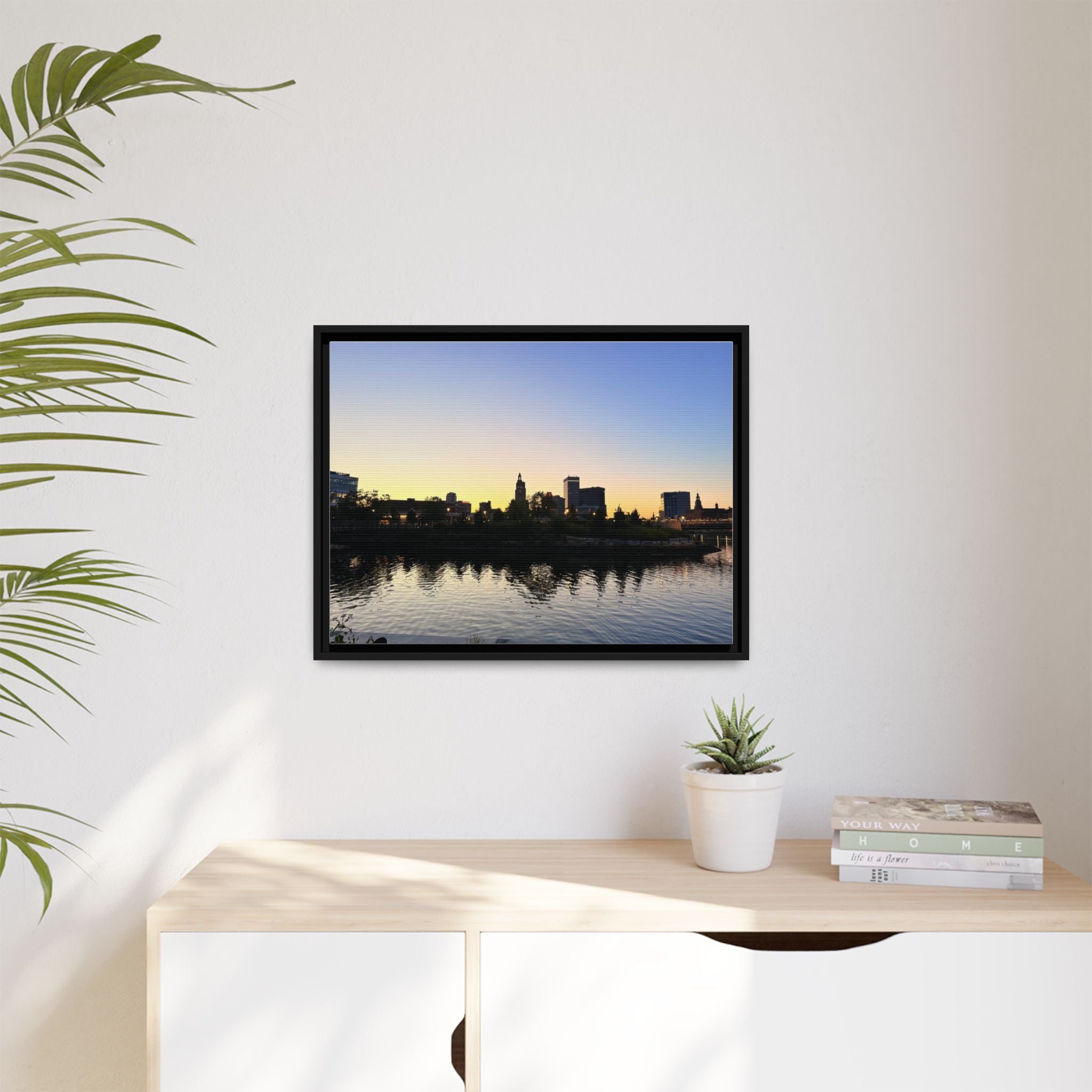 City Skyline Sunset Wall Art