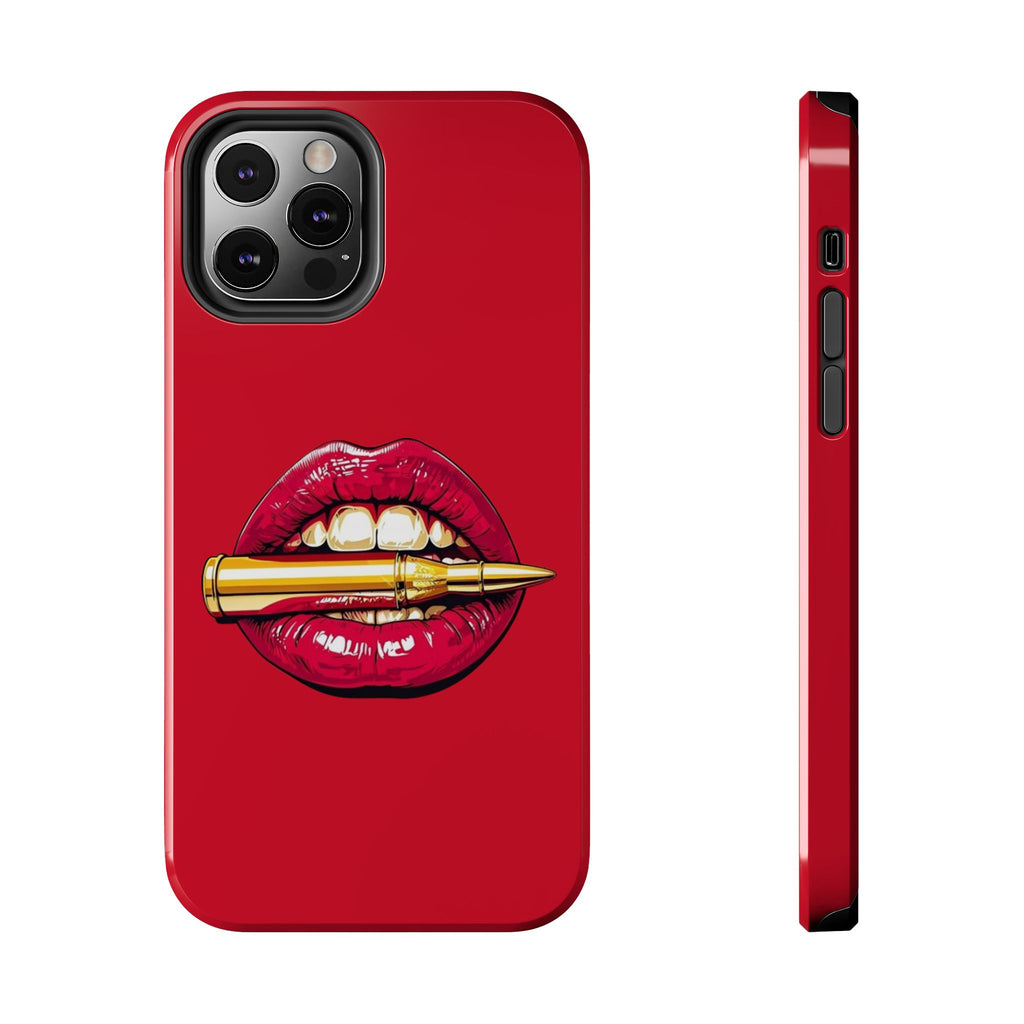 Bold Lipstick Phone Case - Tough Cover for Trendsetters, Vibrant Red Phone Skin, Fashionable Phone Accessory, Unique Gift for Her, [...]