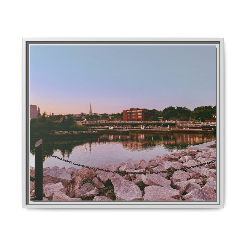 Tranquil Harbor Sunset Wall Art