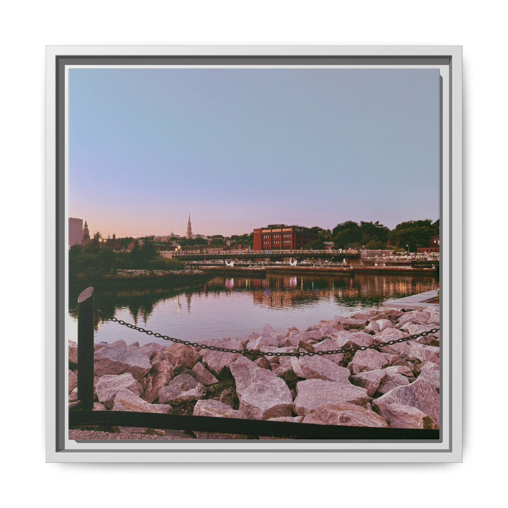 Tranquil Harbor Sunset Wall Art