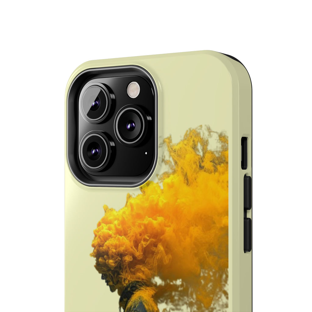 Surreal Yellow Smoke Head Protective Cover
