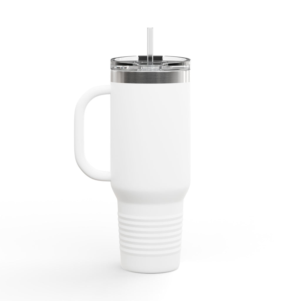 Nurse 40oz Insulated Travel Mug — Floral Stethoscope