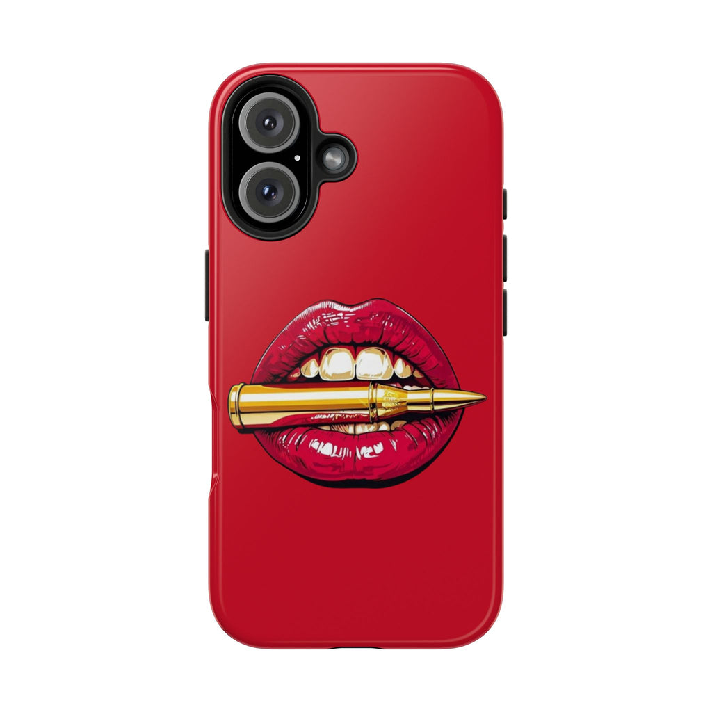 Bold Lipstick Phone Case - Tough Cover for Trendsetters, Vibrant Red Phone Skin, Fashionable Phone Accessory, Unique Gift for Her, [...]