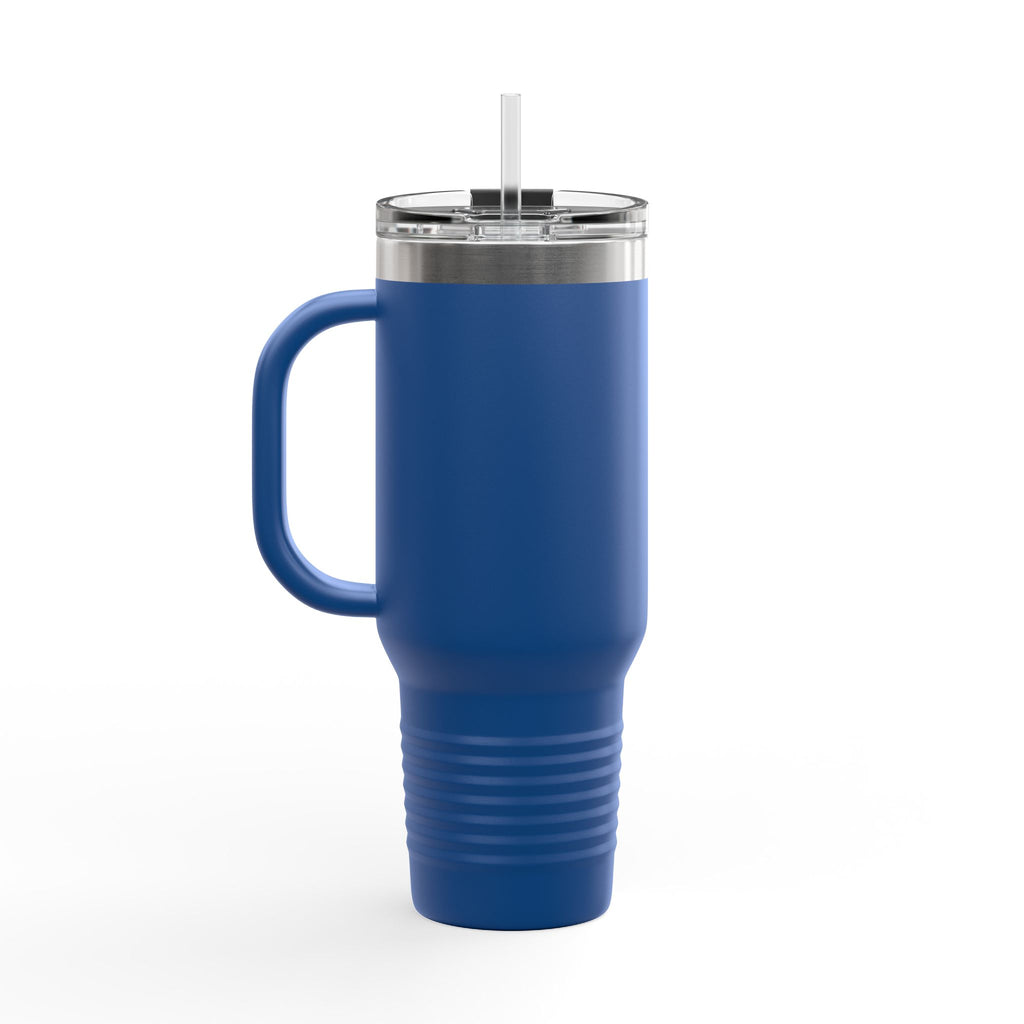 Nurse 40oz Insulated Travel Mug — Floral Stethoscope
